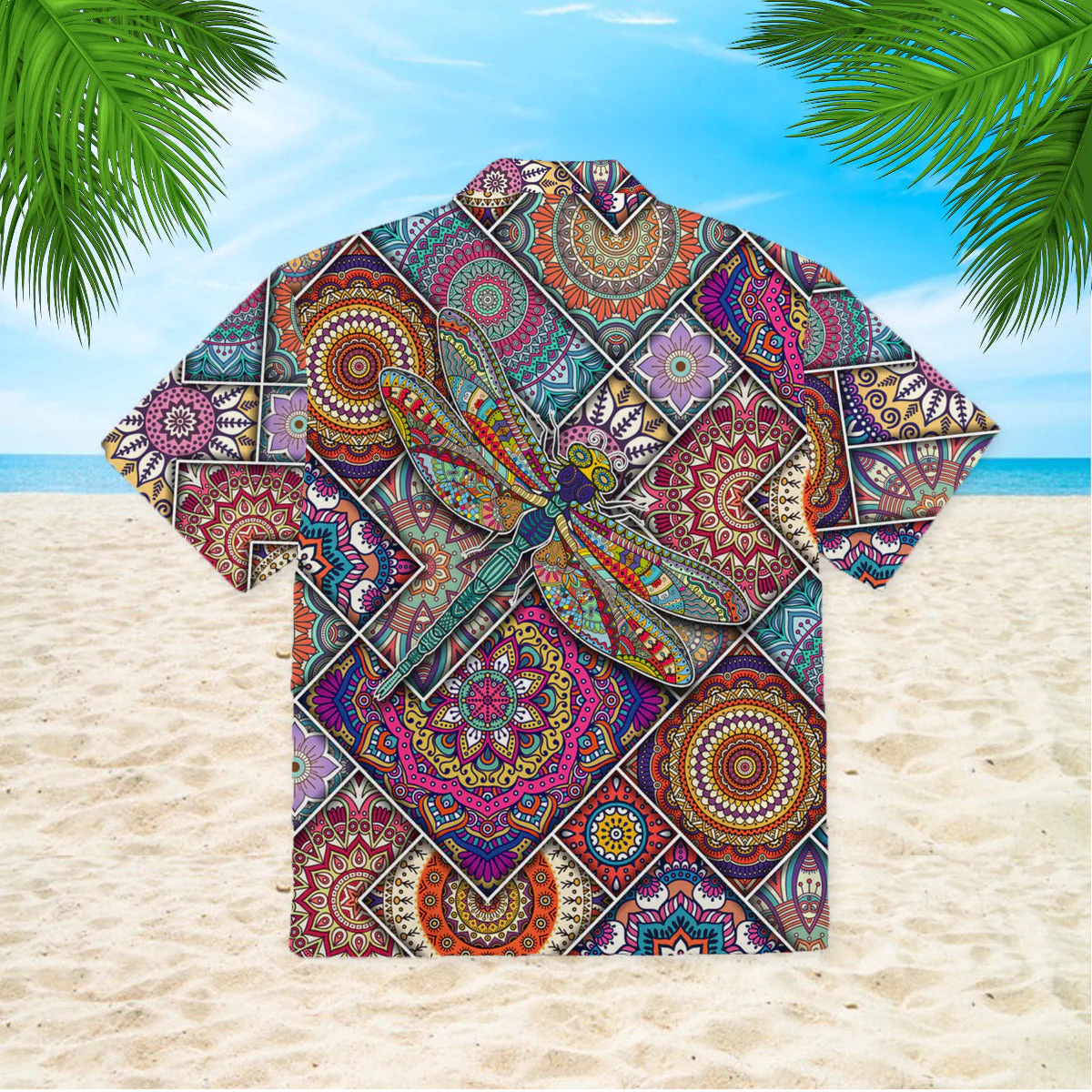 Dragonfly Mandala Trendy Hawaiian Shirt  Aloha Shirt