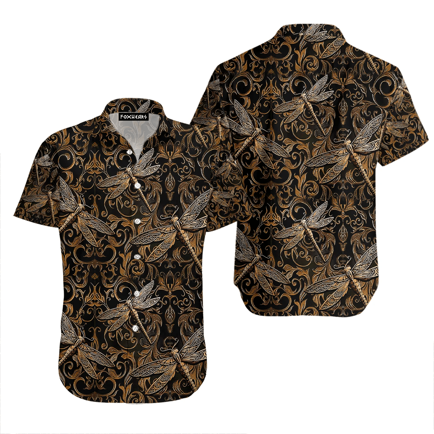 Dragonfly Trendy Hawaiian Shirt  Aloha Shirt