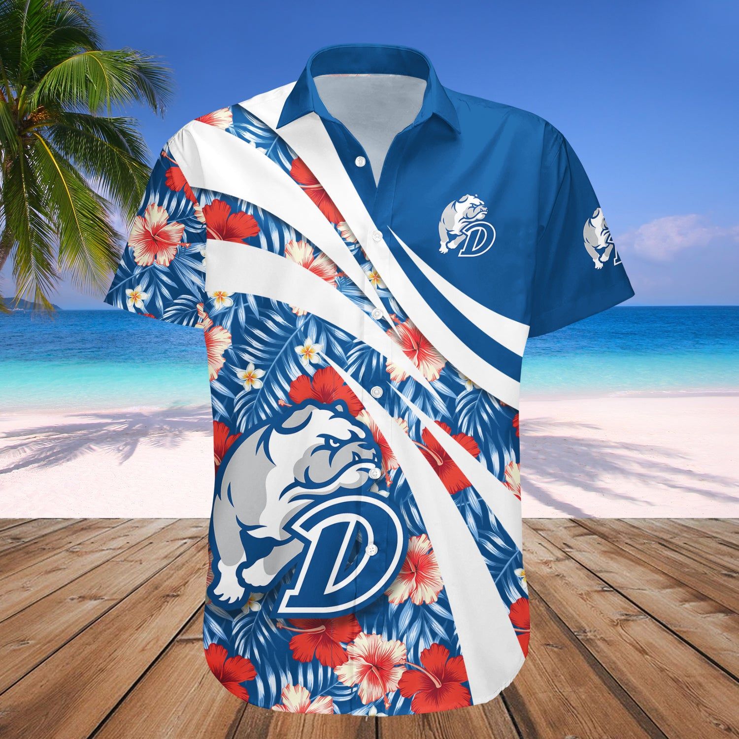 Drake Bulldogs Hawaii Shirt Hibiscus Sport Style – NCAA