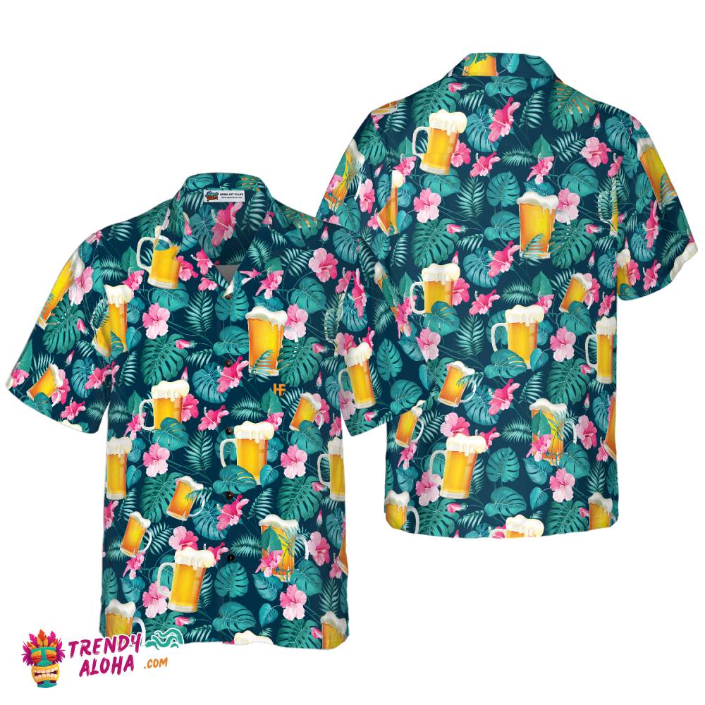 Drink Beer Alcohol Tropical Hawaiian Shirt Drink Beer Alcohol Tropical Hawaiian Shirt