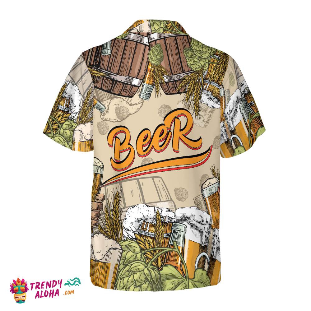 Drinking Beer Hawaiian Shirt