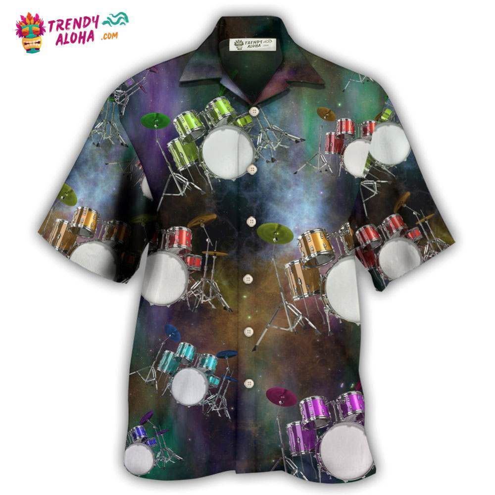 Drum Amazing Drums Galaxy Style Hawaiian Shirt – Trendy Aloha