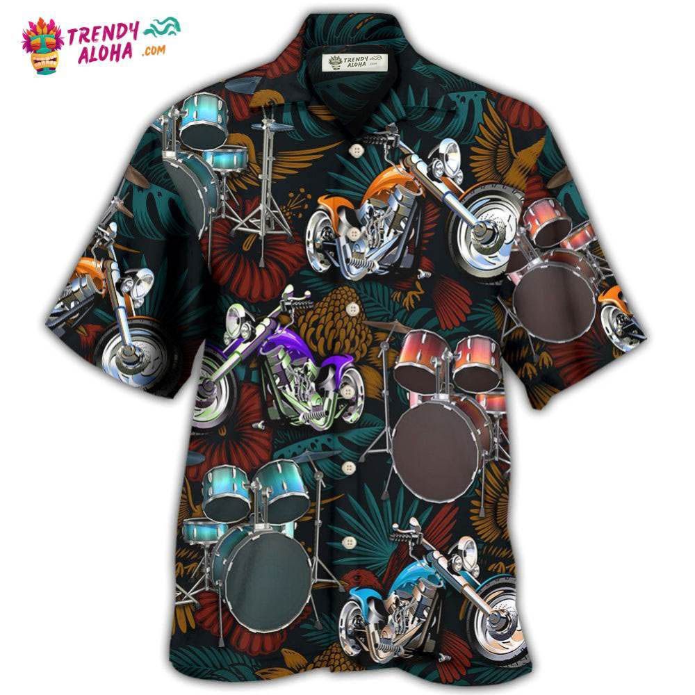 Drum I Like Drums And Motorcycles Hawaiian Shirt – Trendy Aloha Drum I Like Drums And Motorcycles Hawaiian Shirt – Trendy Aloha