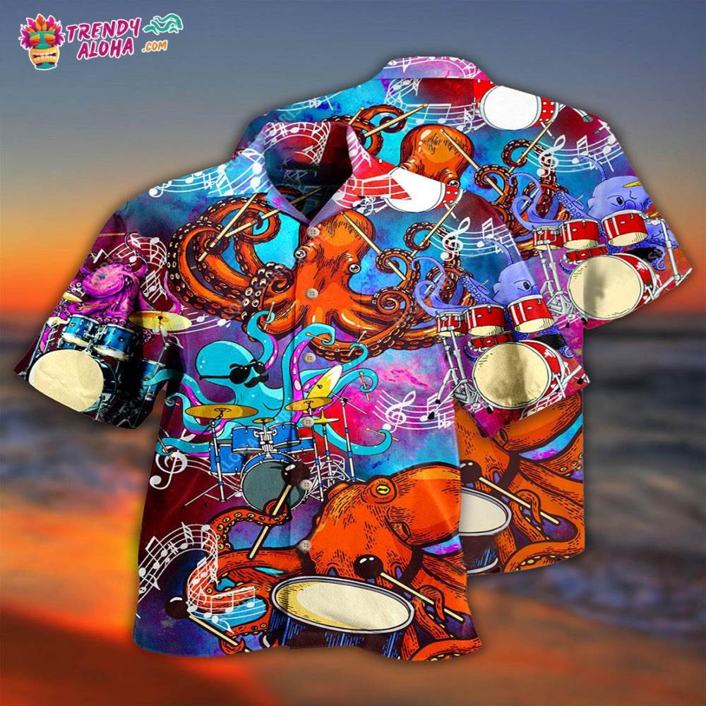Drum Octopus Dance To The Beat Of Your Own Hawaiian Shirt – Trendy Aloha