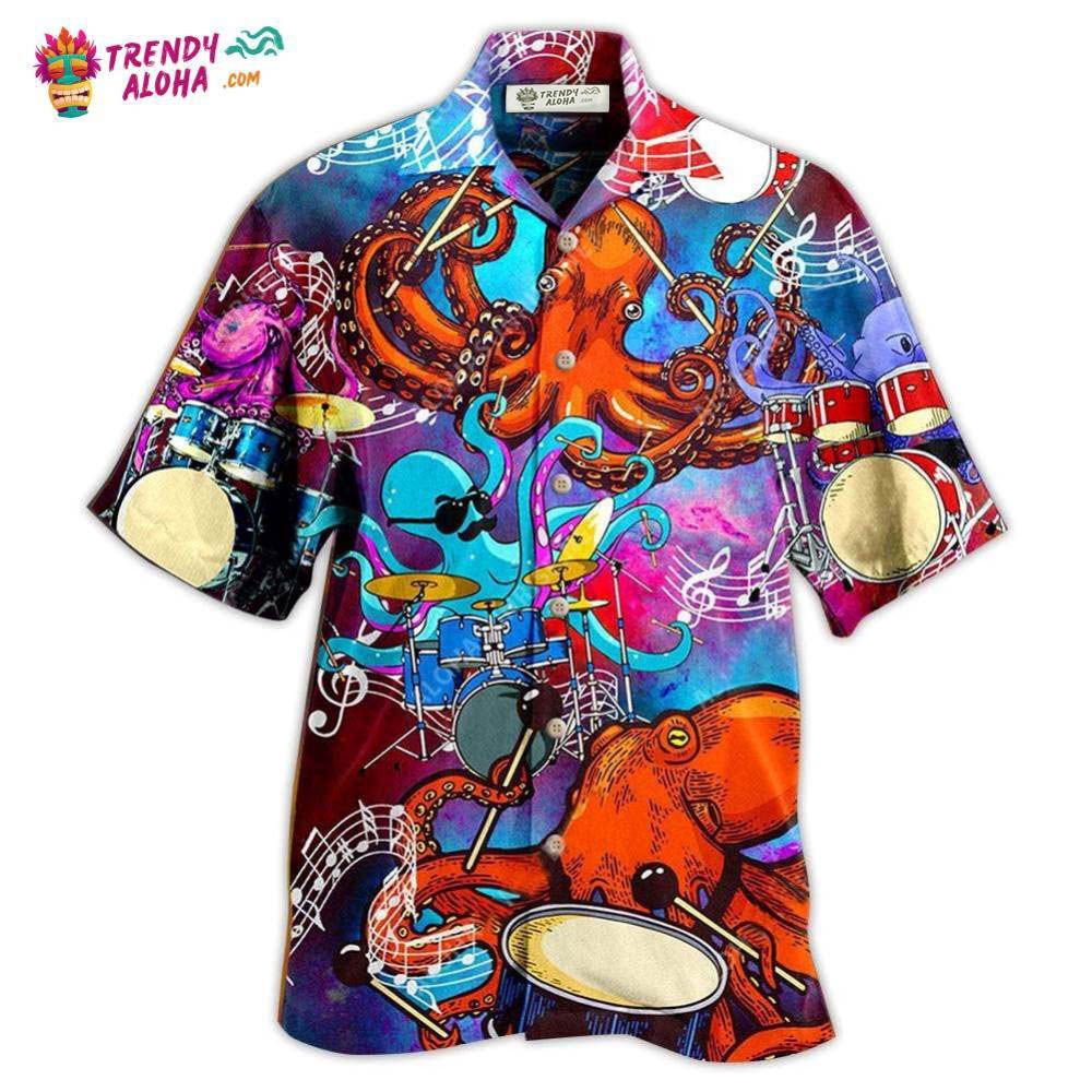 Drum Octopus Dance To The Beat Of Your Own Hawaiian Shirt – Trendy Aloha