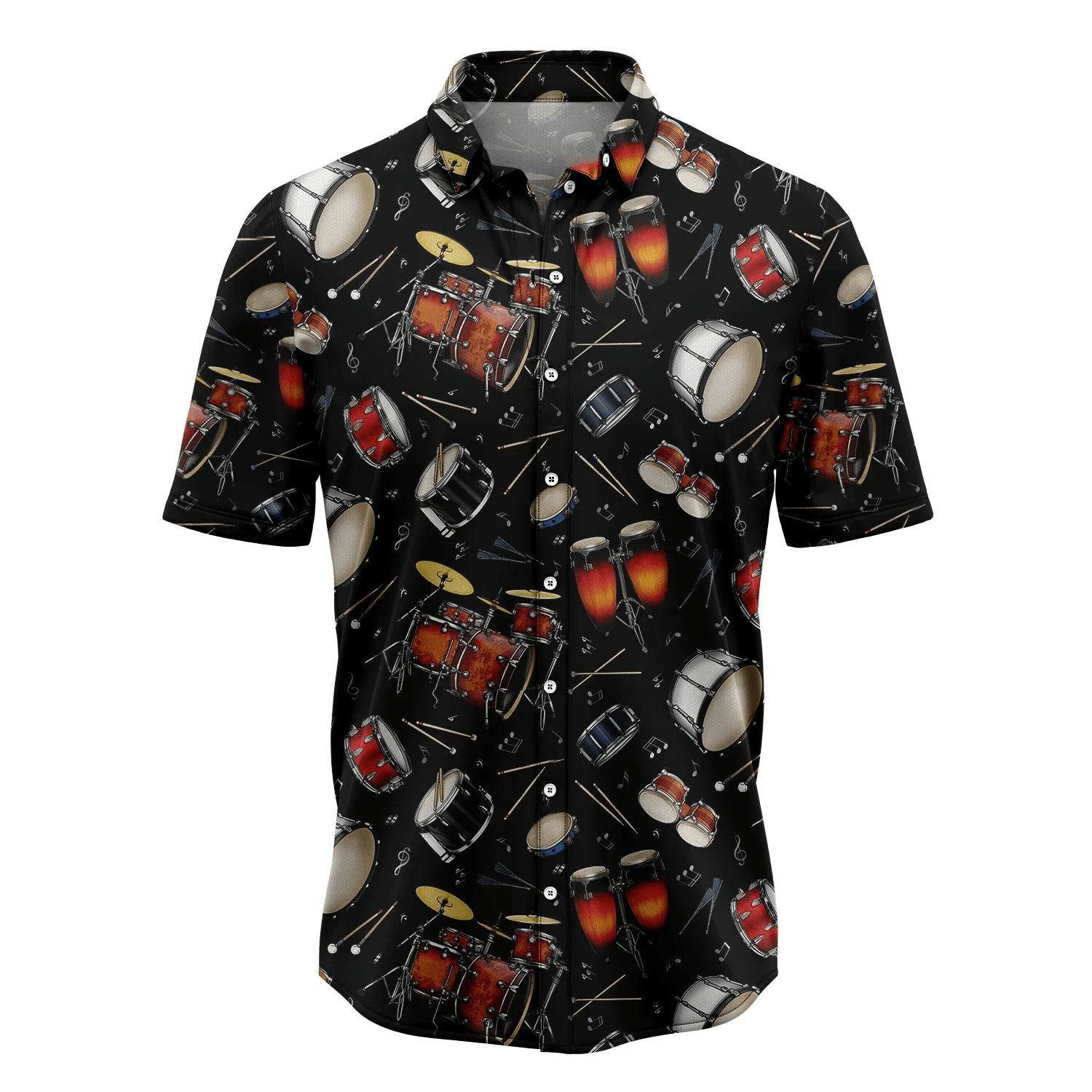 Drum Retro Trendy Hawaiian Shirt, Summer Gift, Trendy Hawaiian Shirts For Men, Aloha Beach Shirt Drum Retro Trendy Hawaiian Shirt, Summer Gift, Trendy Hawaiian Shirts For Men, Aloha Beach Shirt