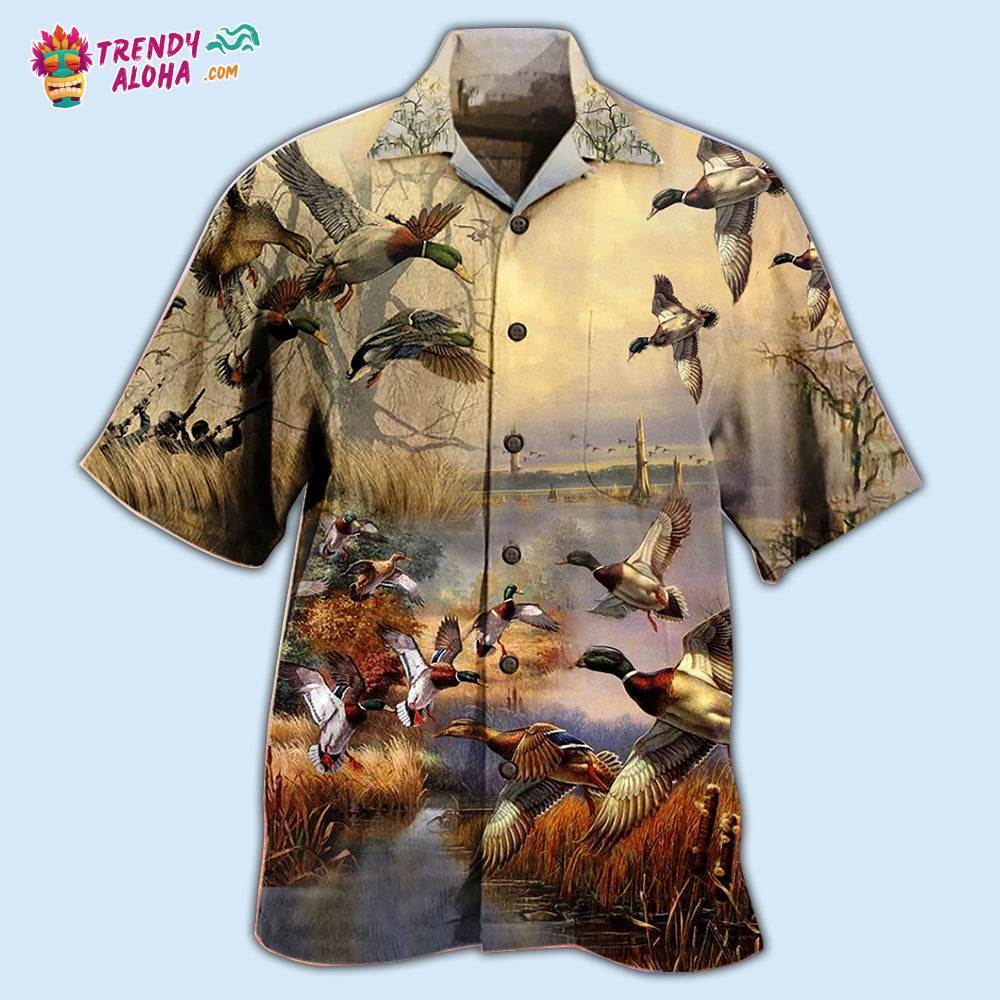 Duck Amazing Vintage Wild Duck Hawaiian Shirt – Trendy Aloha