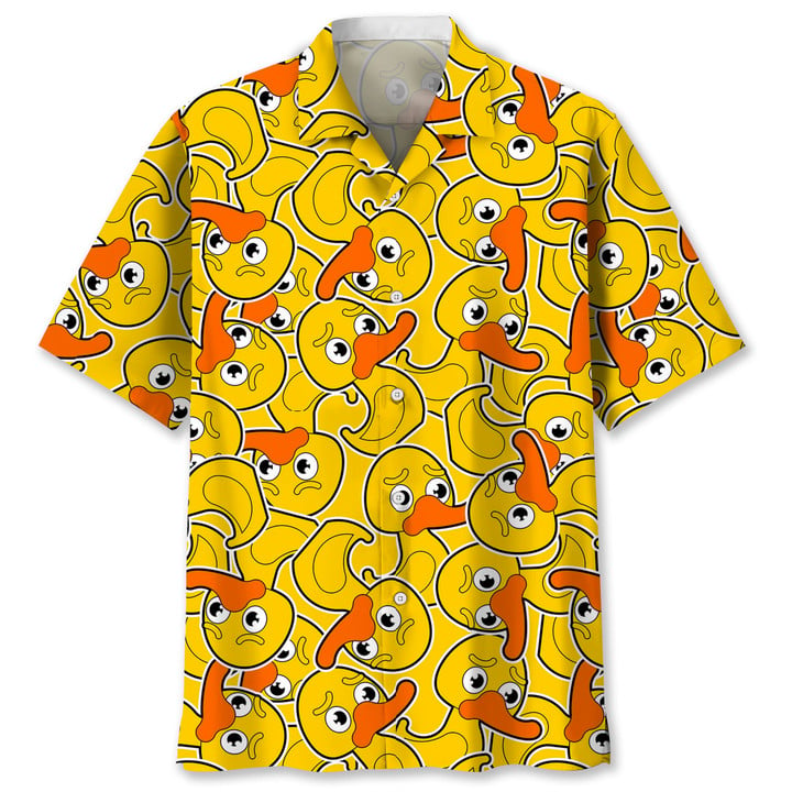 Duck Cartoon Cute Trendy Hawaiian Shirt