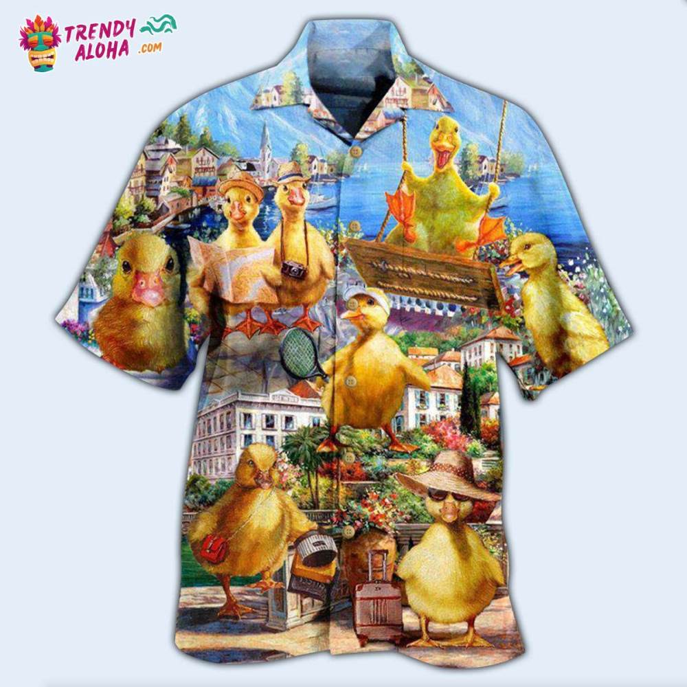 Duck In An Amazing Adventure Hawaiian Shirt – Trendy Aloha