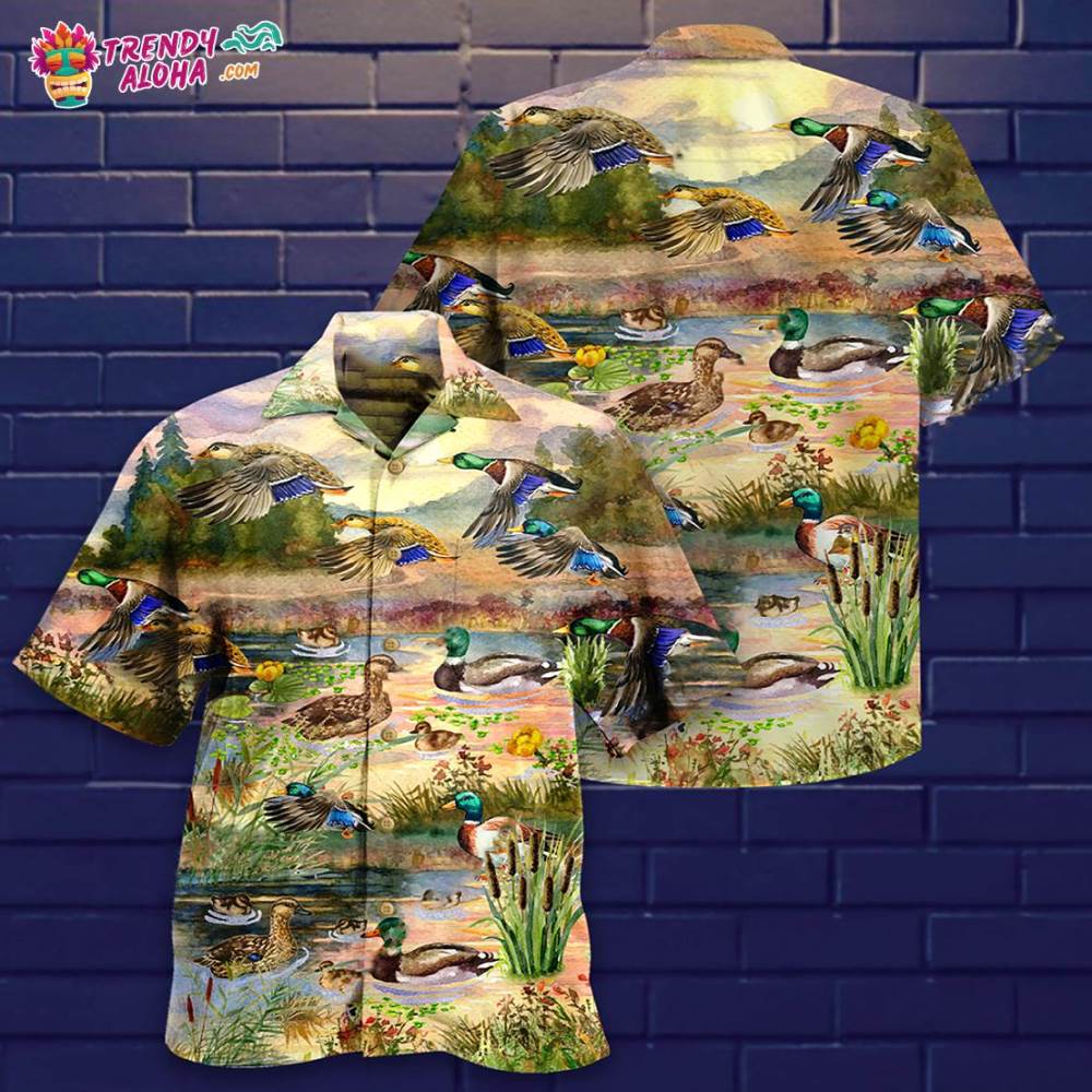 Duck Love Beautiful Sky Hawaiian Shirt – Trendy Aloha