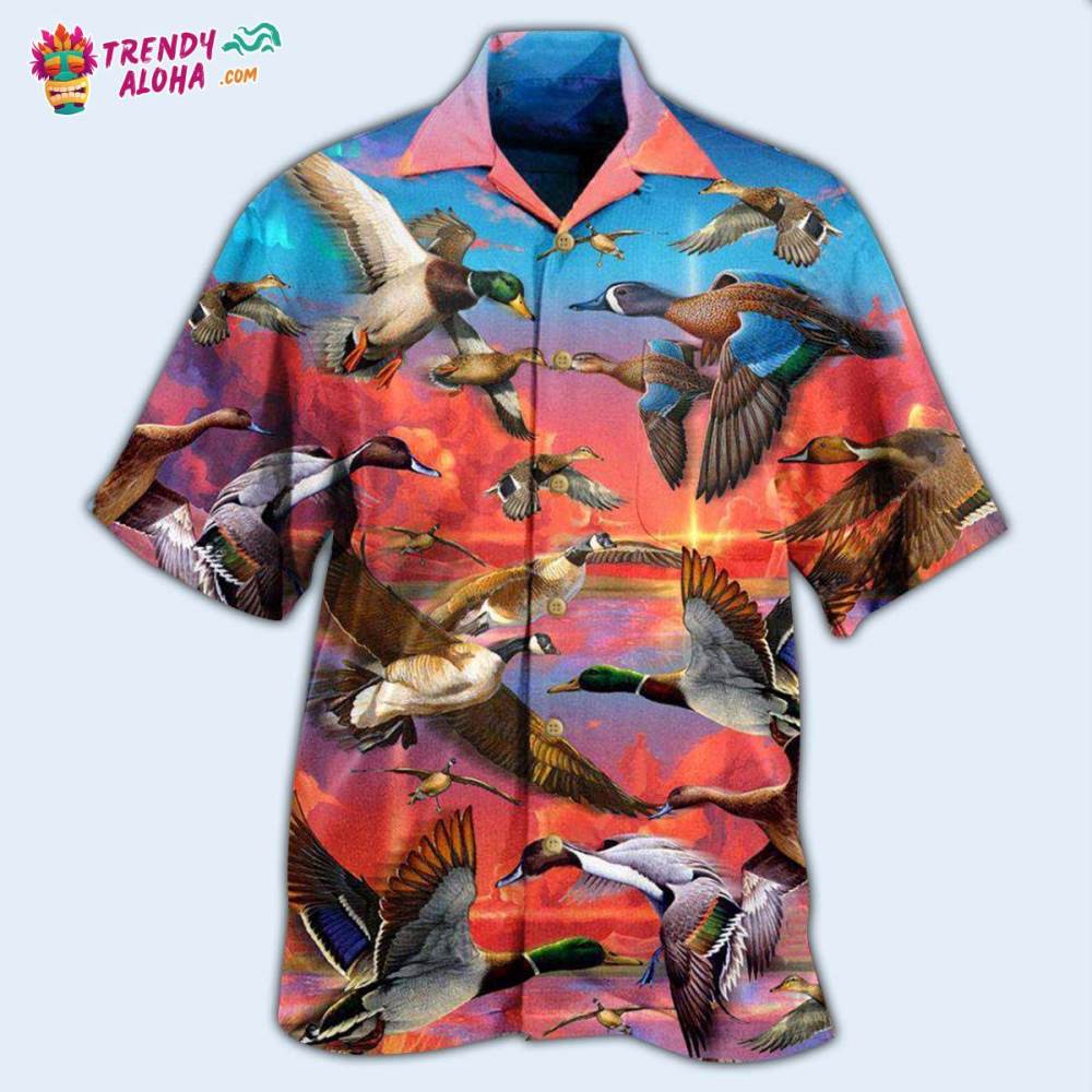 Duck The Soul Ducks Is In The Sky Forever Hawaiian Shirt – Trendy Aloha