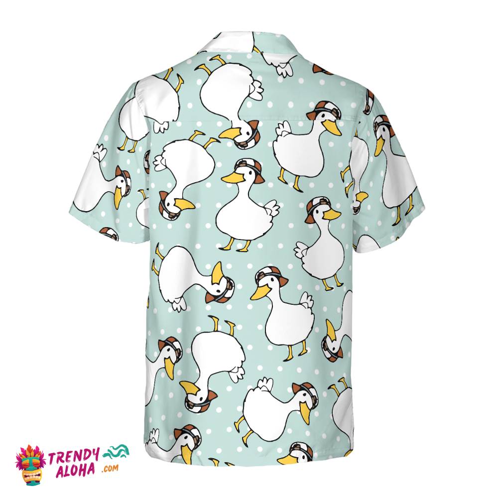 Duck With Little Red Hat Hawaiian Shirt