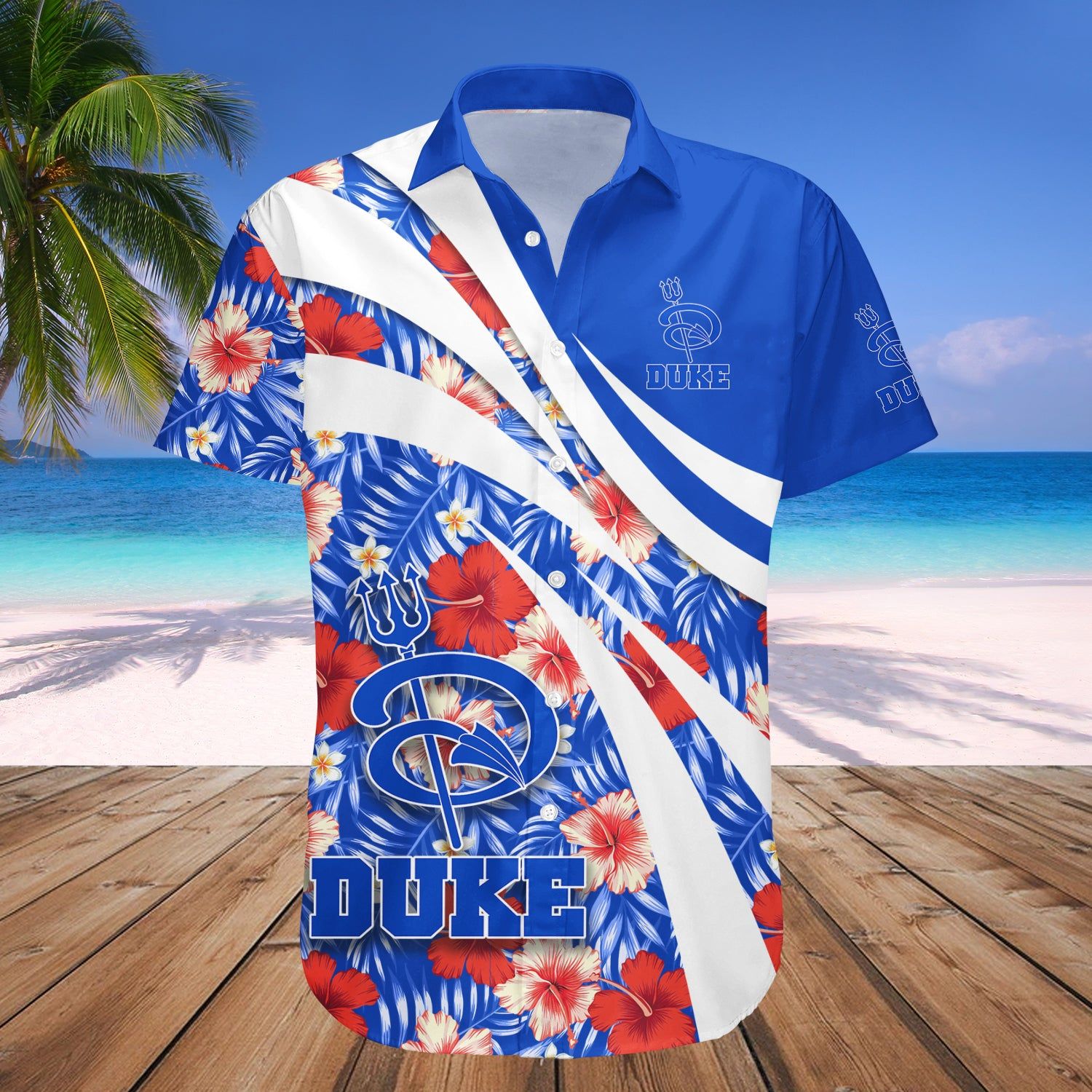 Duke Blue Devils Hawaii Shirt Hibiscus Sport Style – NCAA