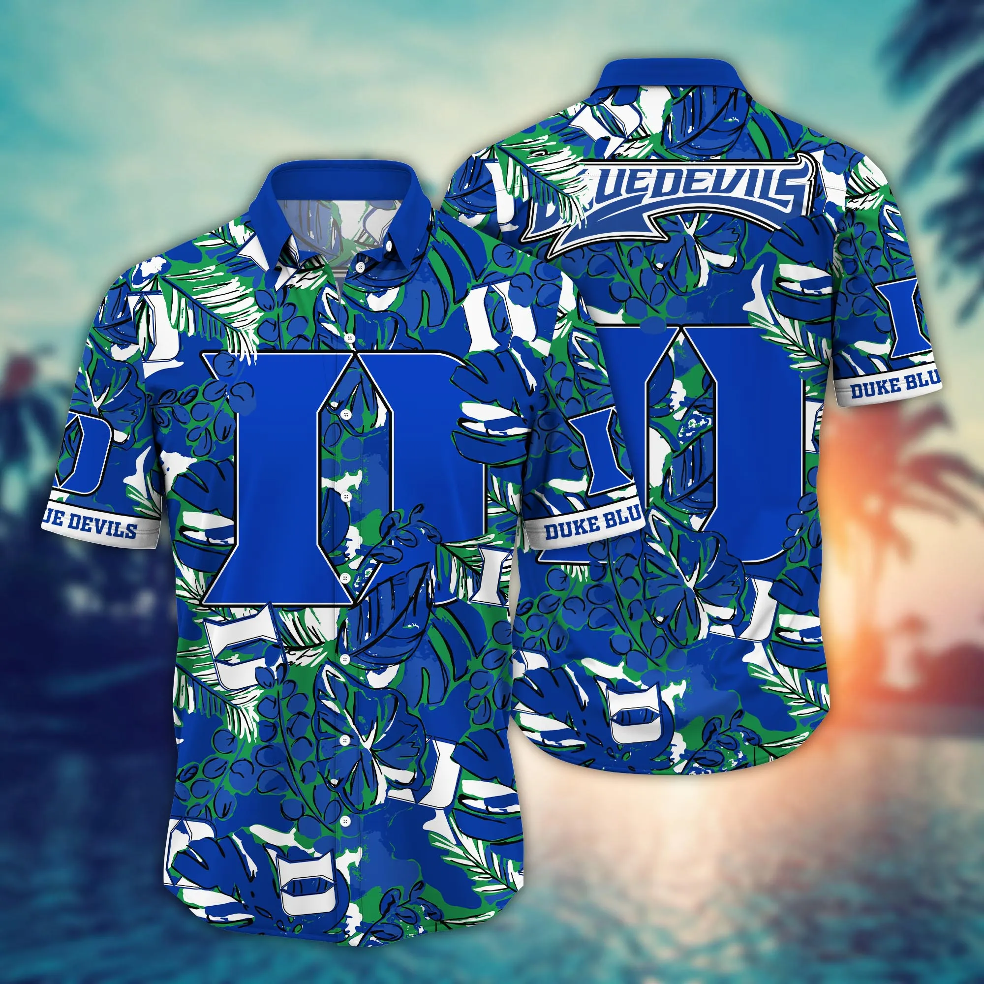 Duke Blue Devils NCAA Hawaiian Shirt Air Conditioning Aloha Shirt Duke Blue Devils NCAA Hawaiian Shirt Air Conditioning Aloha Shirt