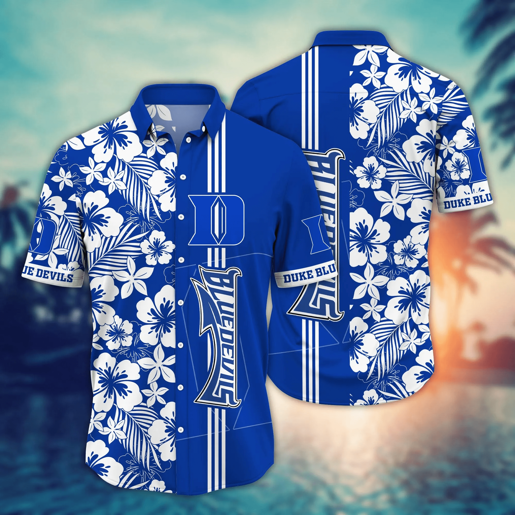 Duke Blue Devils NCAA Hawaiian Shirt Augusttime Aloha Shirt Duke Blue Devils NCAA Hawaiian Shirt Augusttime Aloha Shirt