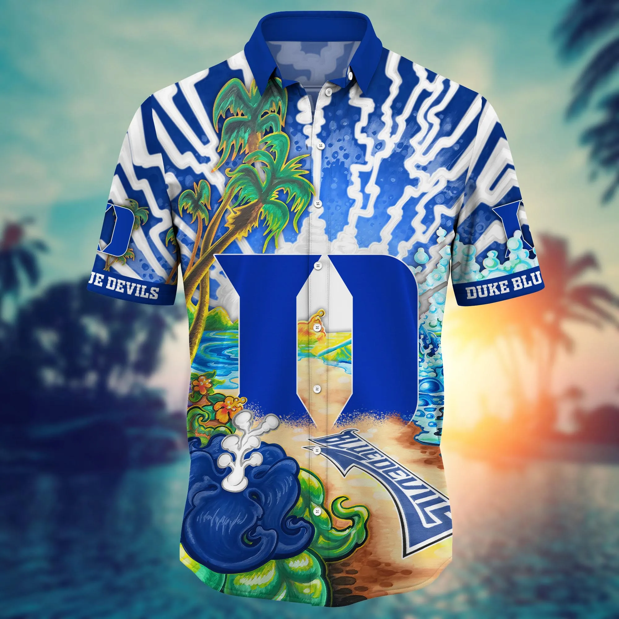 Duke Blue Devils NCAA Hawaiian Shirt Beach Ballstime Aloha Shirt