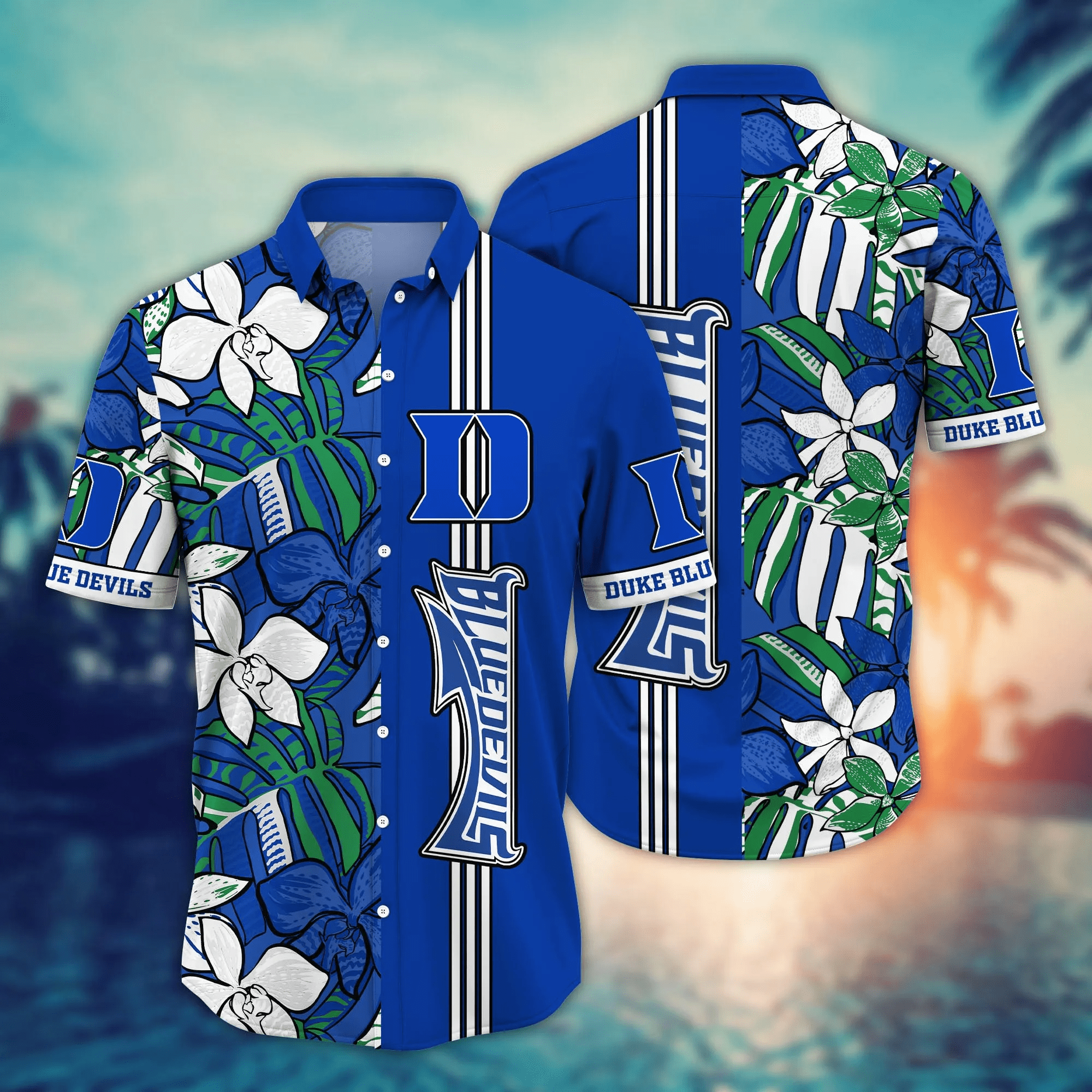 Duke Blue Devils NCAA Hawaiian Shirt Hammocks Aloha Shirt