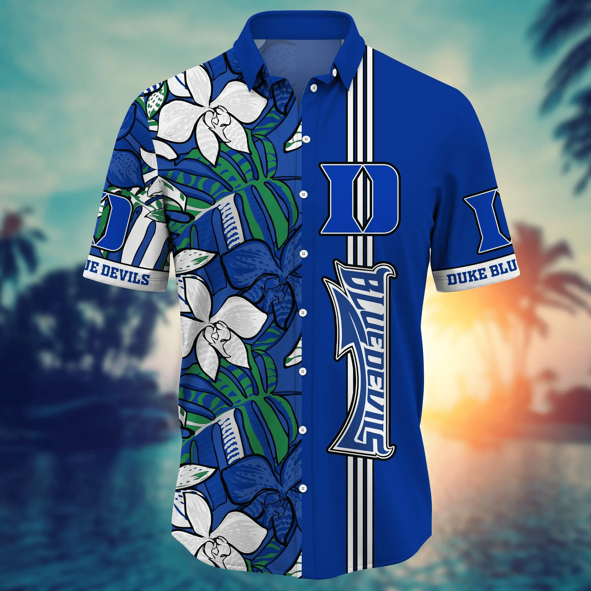 Duke Blue Devils NCAA Hawaiian Shirt Hammocks Aloha Shirt