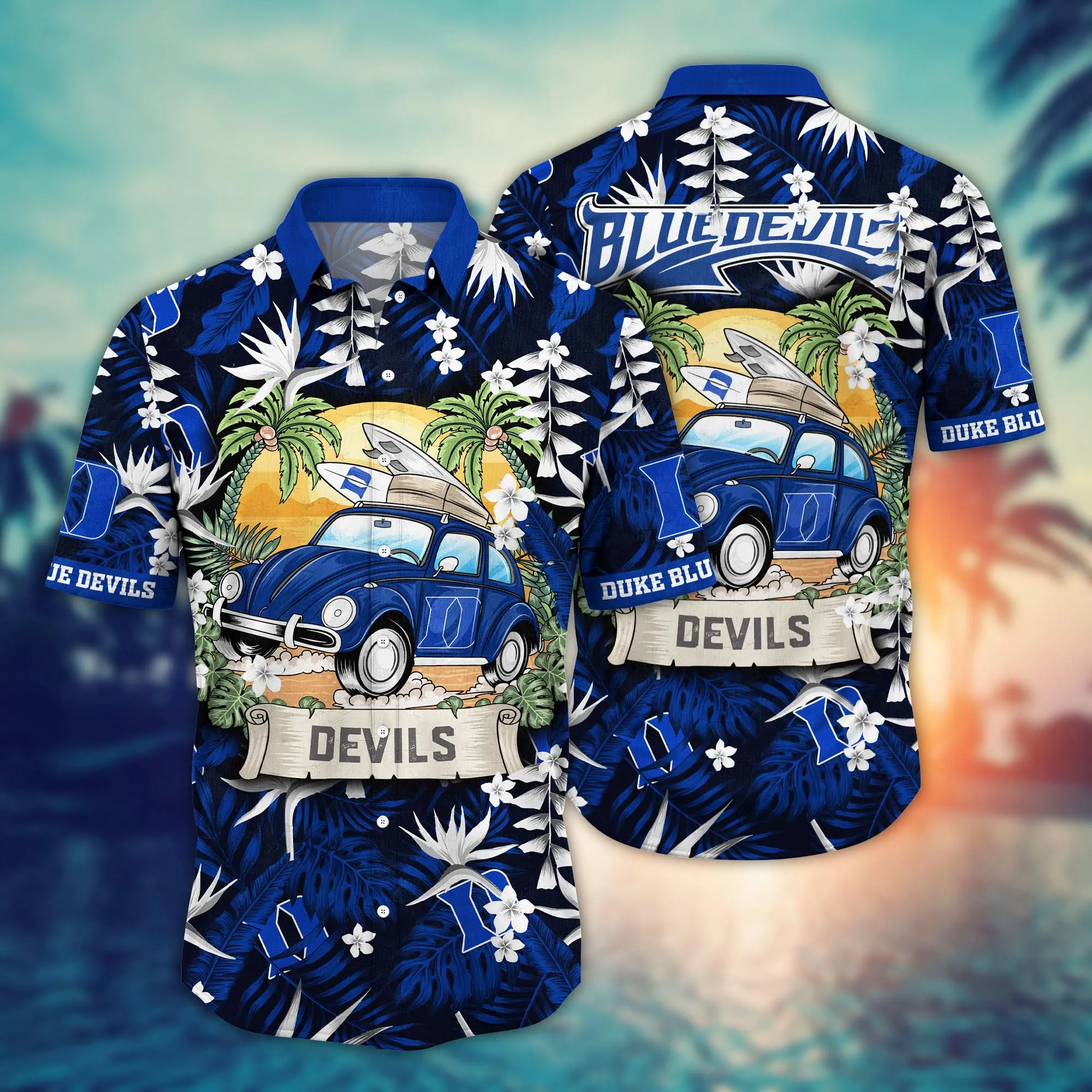 Duke Blue Devils NCAA Hawaiian Shirt Music Festivalstime Aloha Shirt Duke Blue Devils NCAA Hawaiian Shirt Music Festivalstime Aloha Shirt