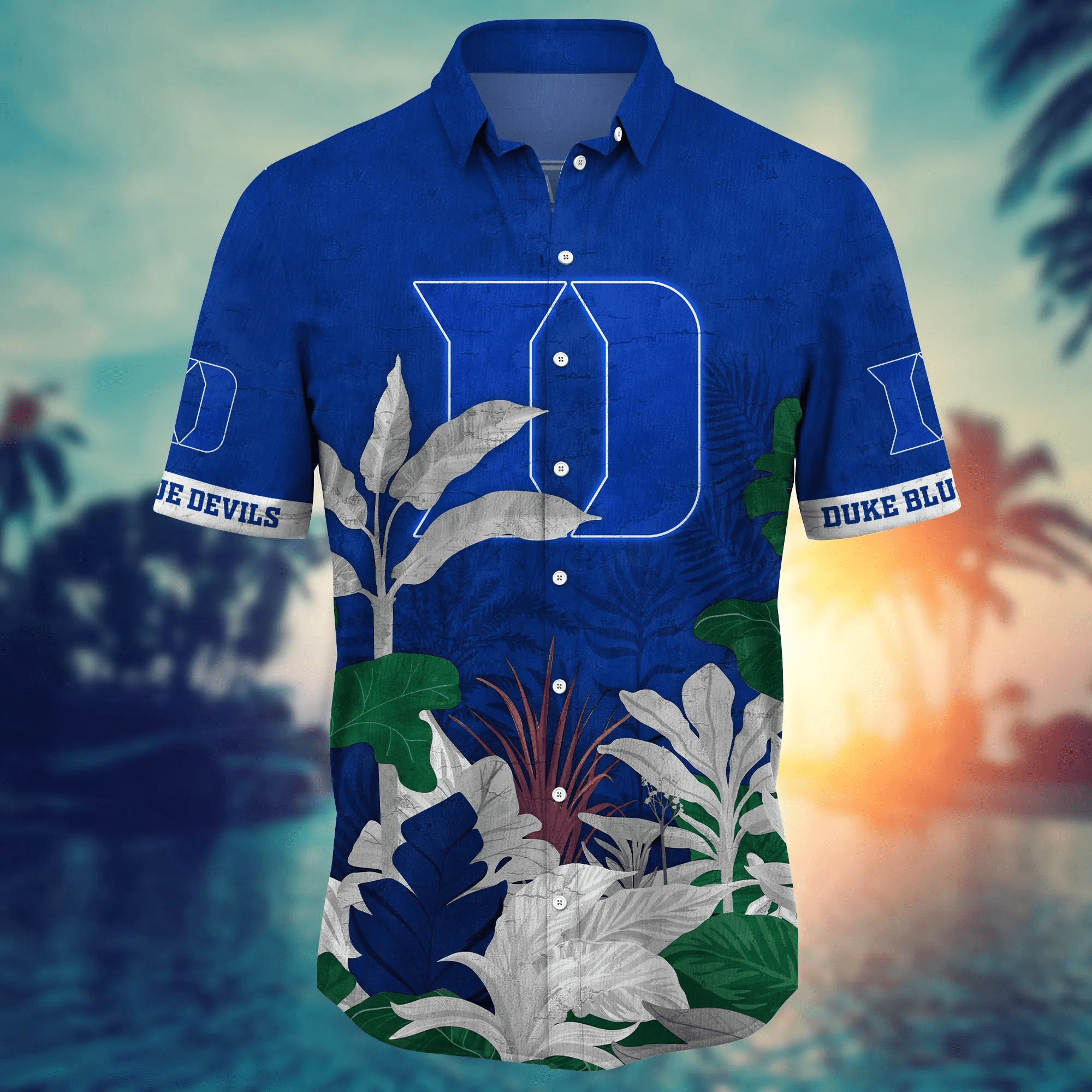 Duke Blue Devils NCAA Hawaiian Shirt Sunburn Aloha Shirt