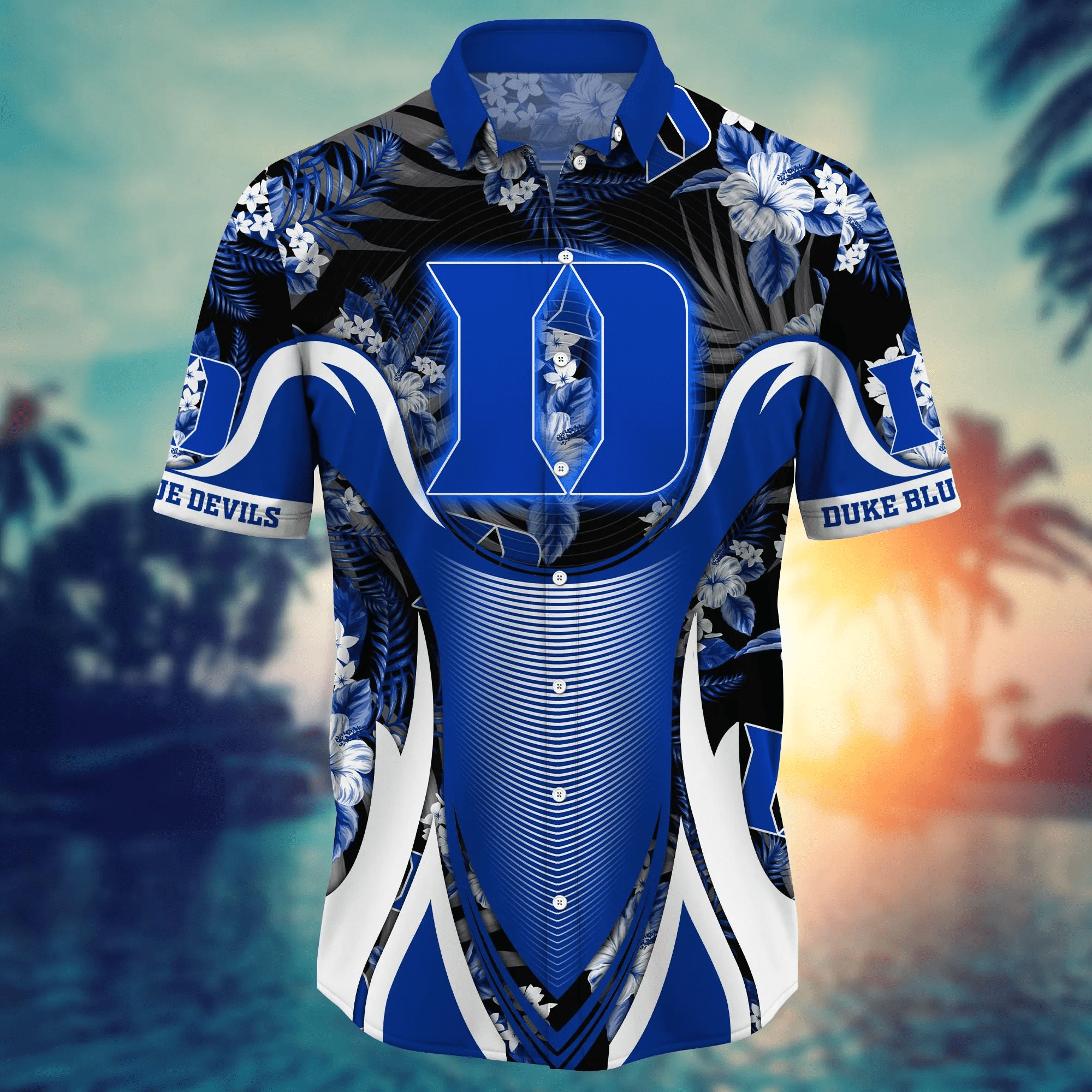 Duke Blue Devils NCAA Hawaiian Shirt Water Sports Aloha Shirt