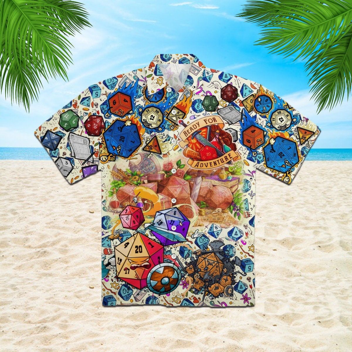 Dungeon And Dragon Dnd Roll For Initiative Summer Hawaiian Shirt Birthday Gift Husband