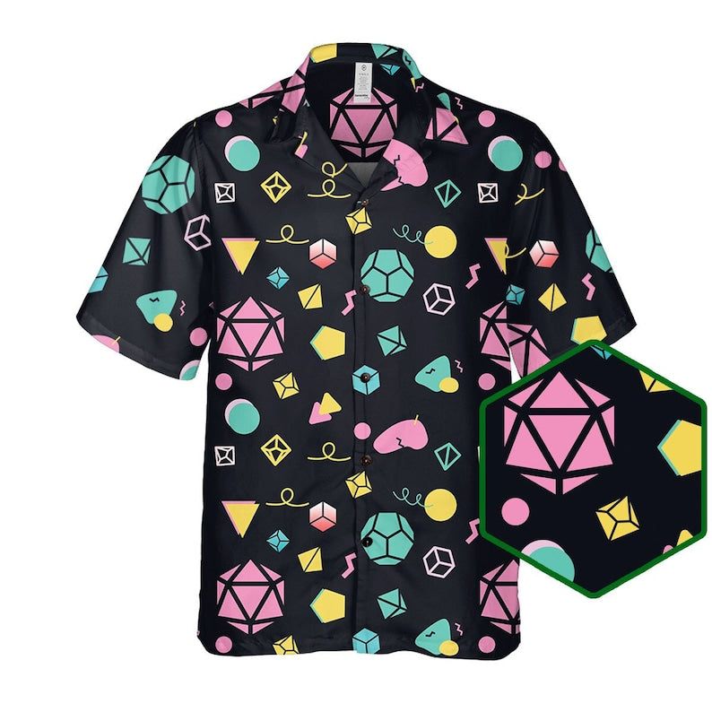 Dungeons And Dragons Button Up, Dungeons And Dragons Gift, Dungeon Master Gift