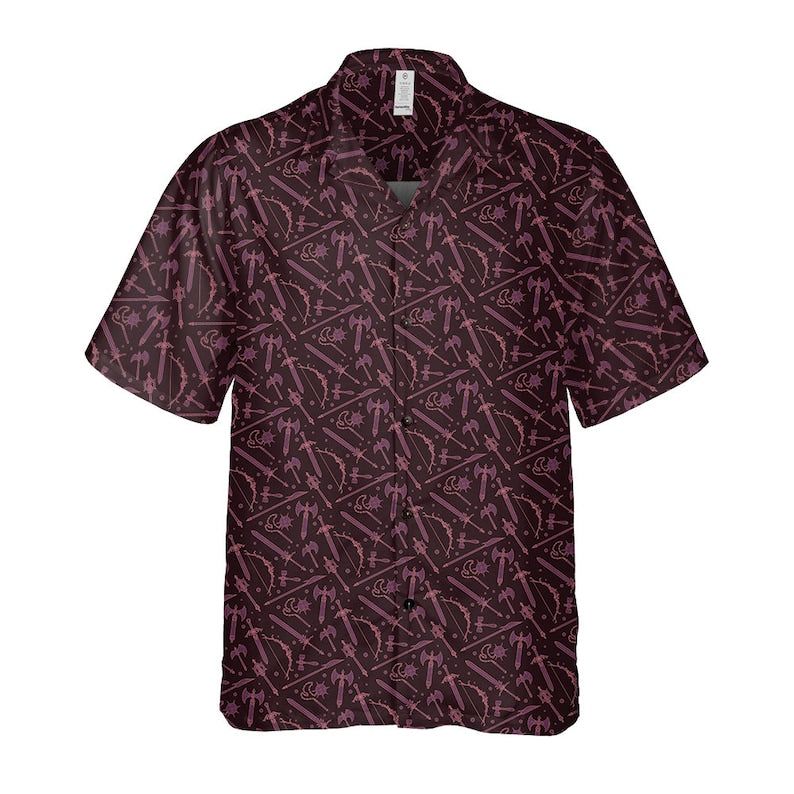 Dungeons And Dragons, Dungeon And Dragon Gift, Dm Gift, Dnd Button Up