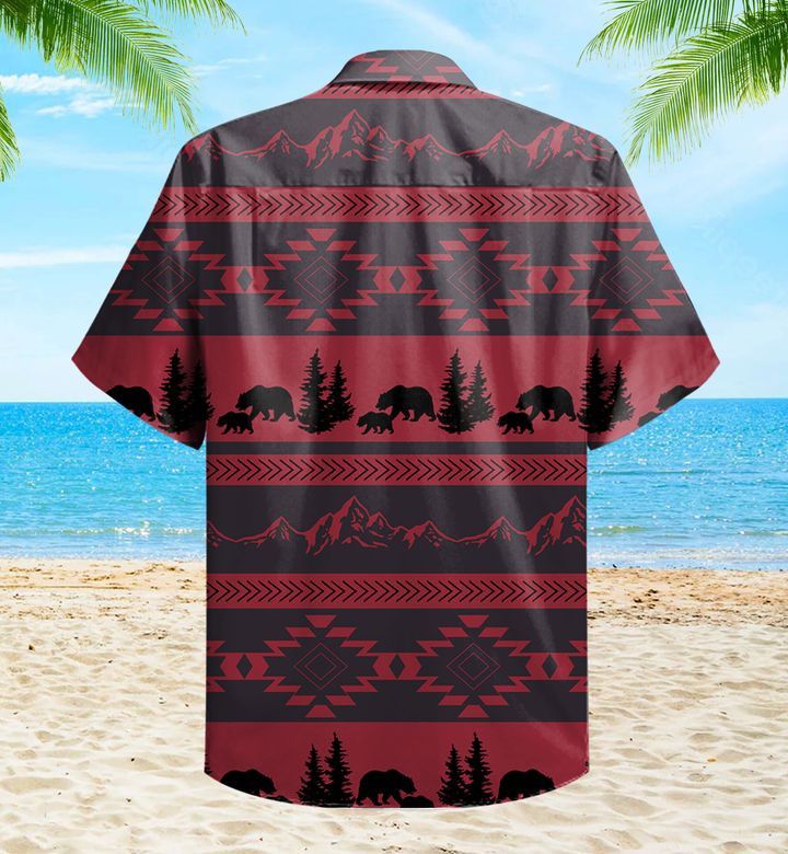 Durango Black Bear Red Trendy Hawaiian Shirt 3D Summer Gifts