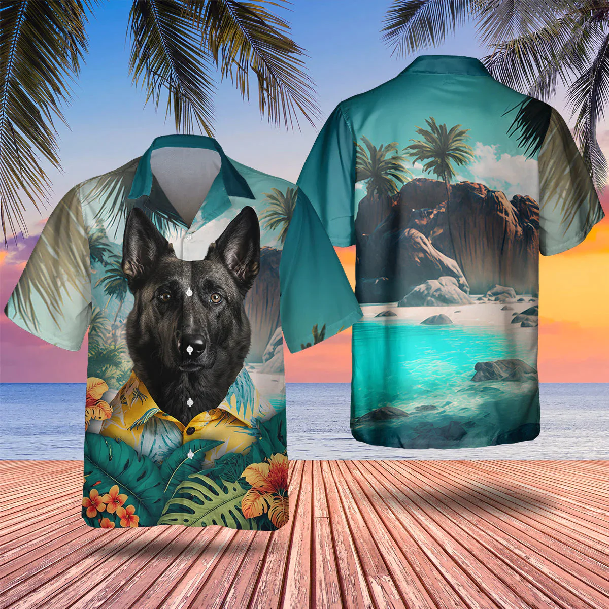 Dutch Shepherd 3D Tropical Trendy Hawaiian Shirt, Dog Lover Trendy Hawaiian Shirt, Summer Trendy Hawaiian Shirt For Men And Women Dutch Shepherd 3D Tropical Trendy Hawaiian Shirt, Dog Lover Trendy Hawaiian Shirt, Summer Trendy Hawaiian Shirt For Men And Women
