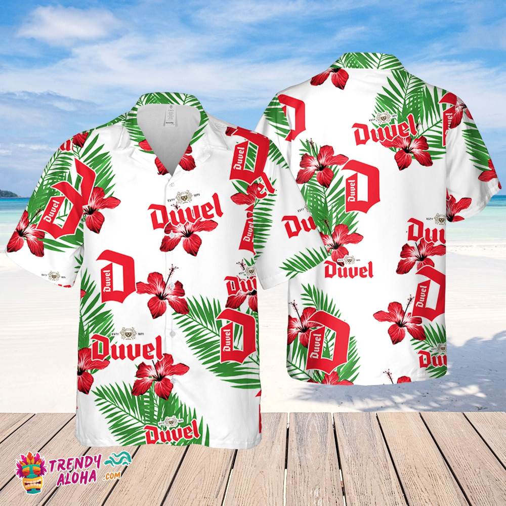 Duvel Beer Hawaiian Hibiscus Flower Pattern,Tropical Beach Shirt, Hawaiian Flower Shirt, Hawaiian Beer Shirt Duvel Beer Hawaiian Hibiscus Flower Pattern,Tropical Beach Shirt, Hawaiian Flower Shirt, Hawaiian Beer Shirt