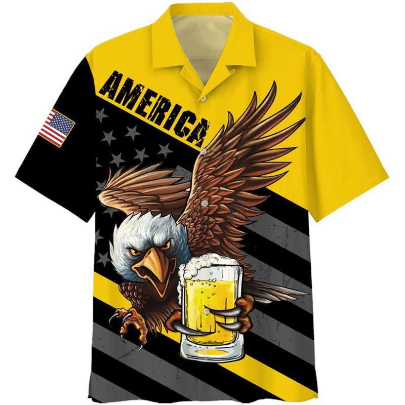 Eagle America Beer Trendy Hawaiian Shirt
