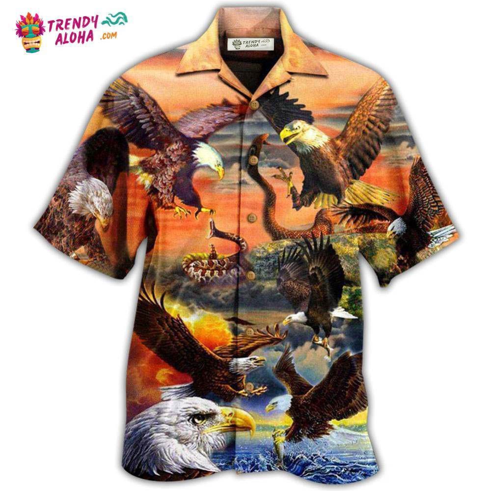 Eagle By Blood A Hunter By Heart A King Of Sunset Sky Hawaiian Shirt – Trendy Aloha Eagle By Blood A Hunter By Heart A King Of Sunset Sky Hawaiian Shirt – Trendy Aloha