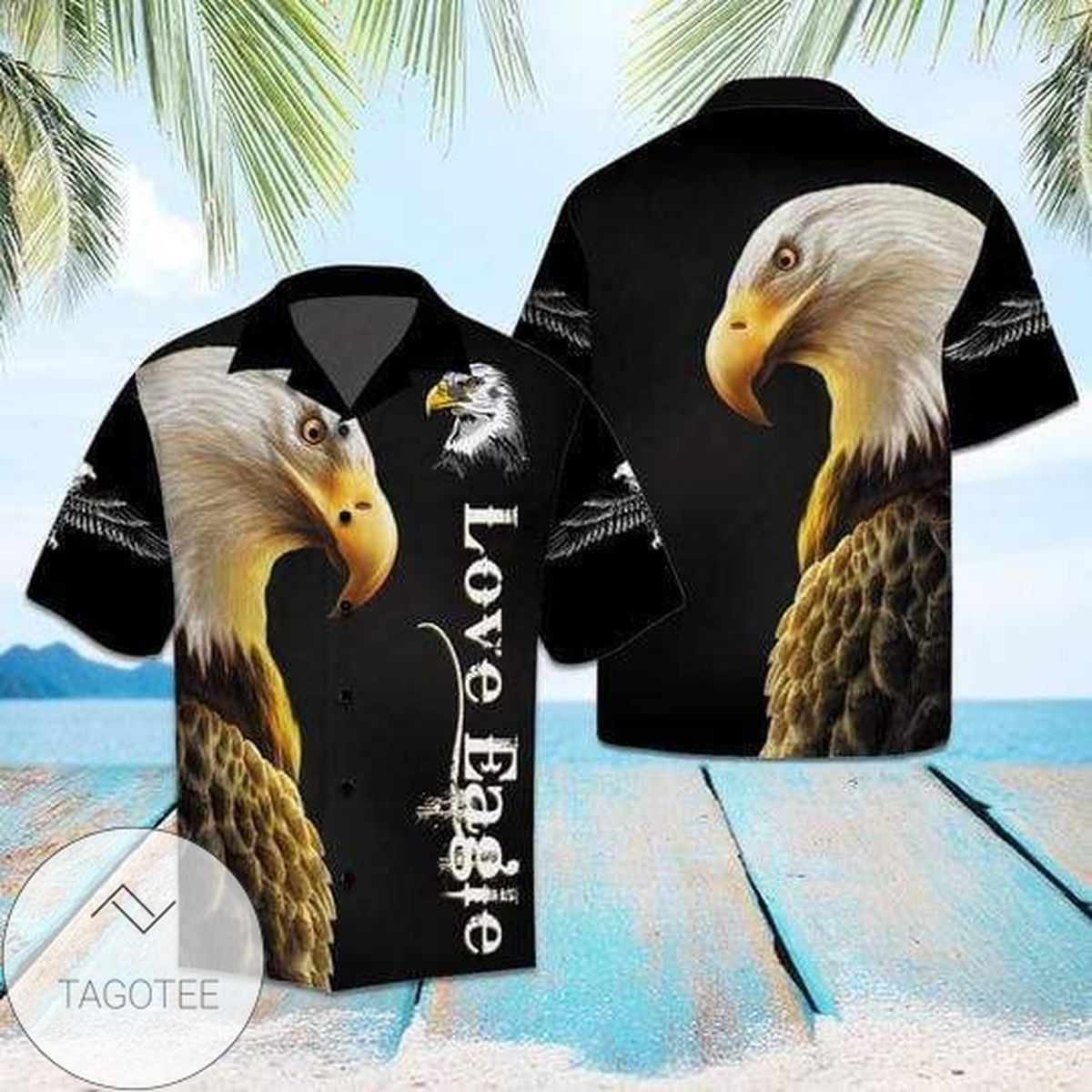 Eagle Collection Express Your Love with This Majestic Hawaiian Shirt Style