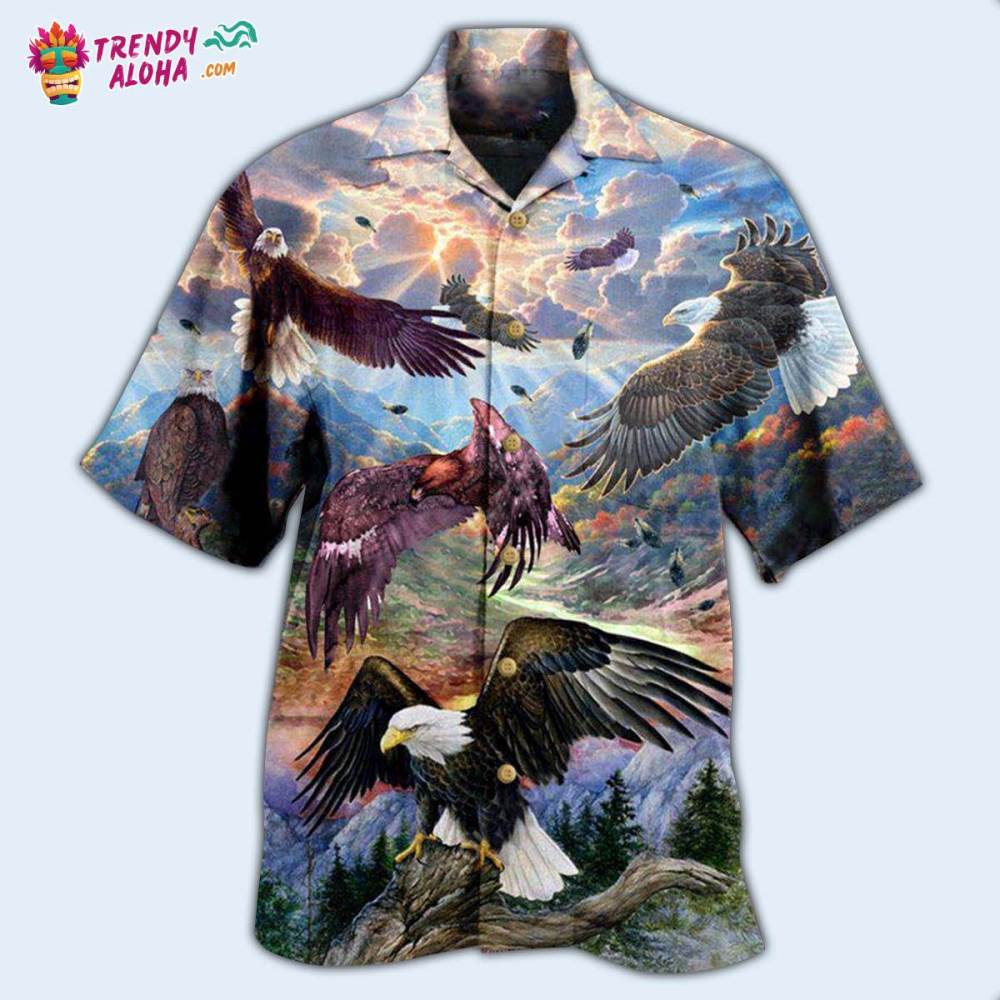 Eagle Spread Wings To The Sky Hawaiian Shirt – Trendy Aloha