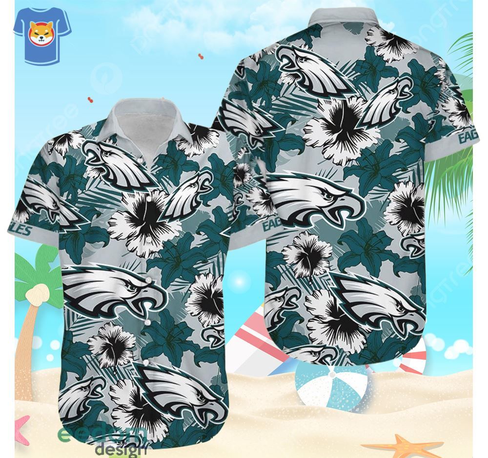 Eagles of Philadelphia in Aloha Style Hawaiian Shirt