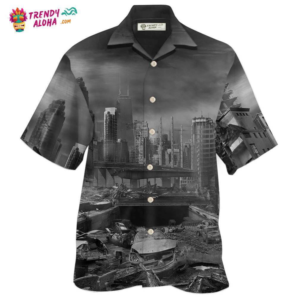 Earthquake I Survived An Earthquake With Dark Style Hawaiian Shirt – Trendy Aloha