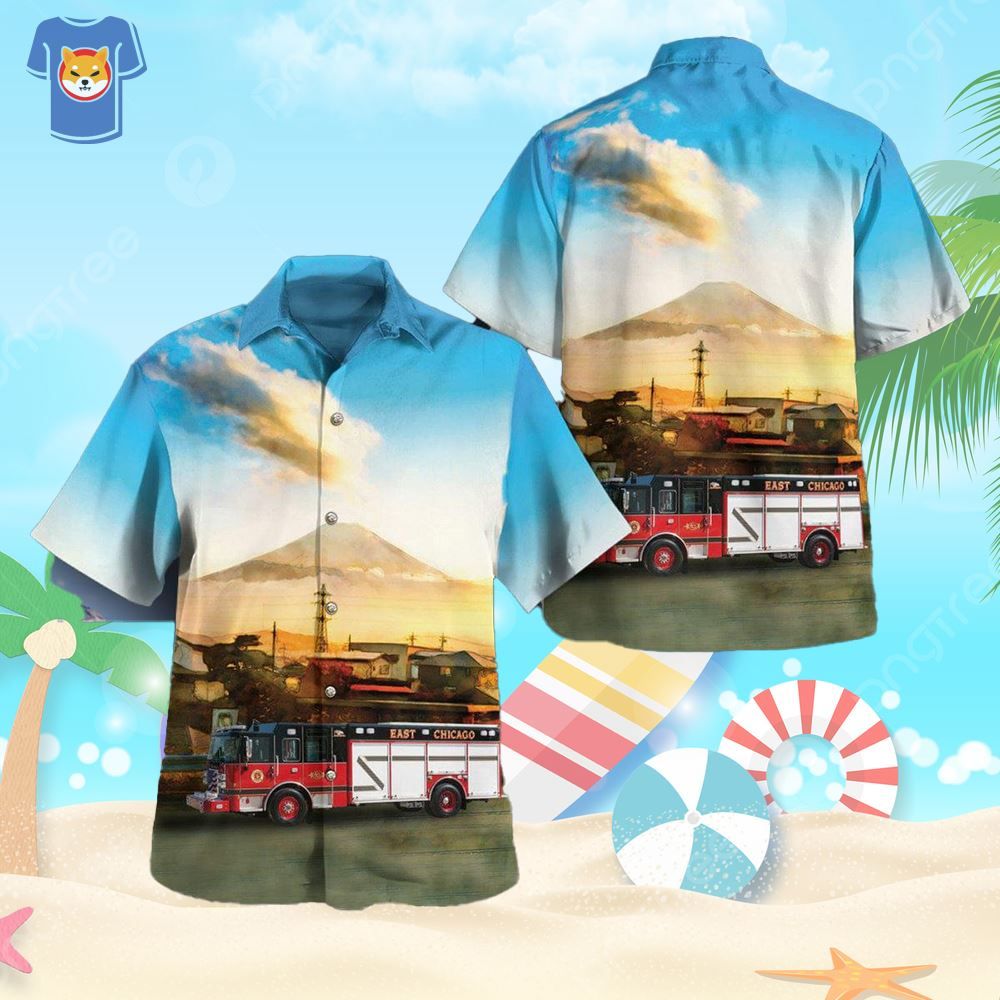 East Chicago Fire Department Indiana Hawaiian Shirt For Men And Women