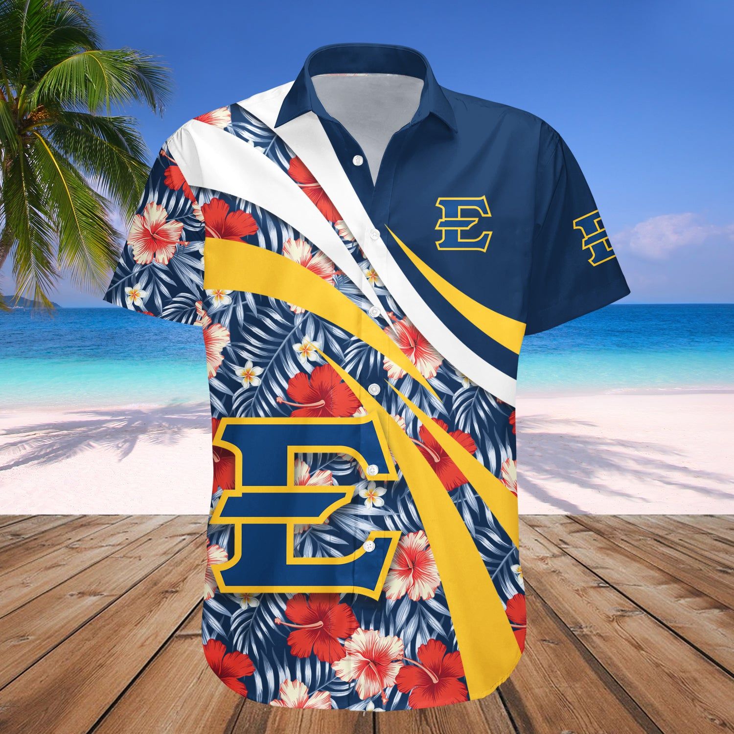 East Tennessee State Buccaneers Hawaii Shirt Hibiscus Sport Style – NCAA