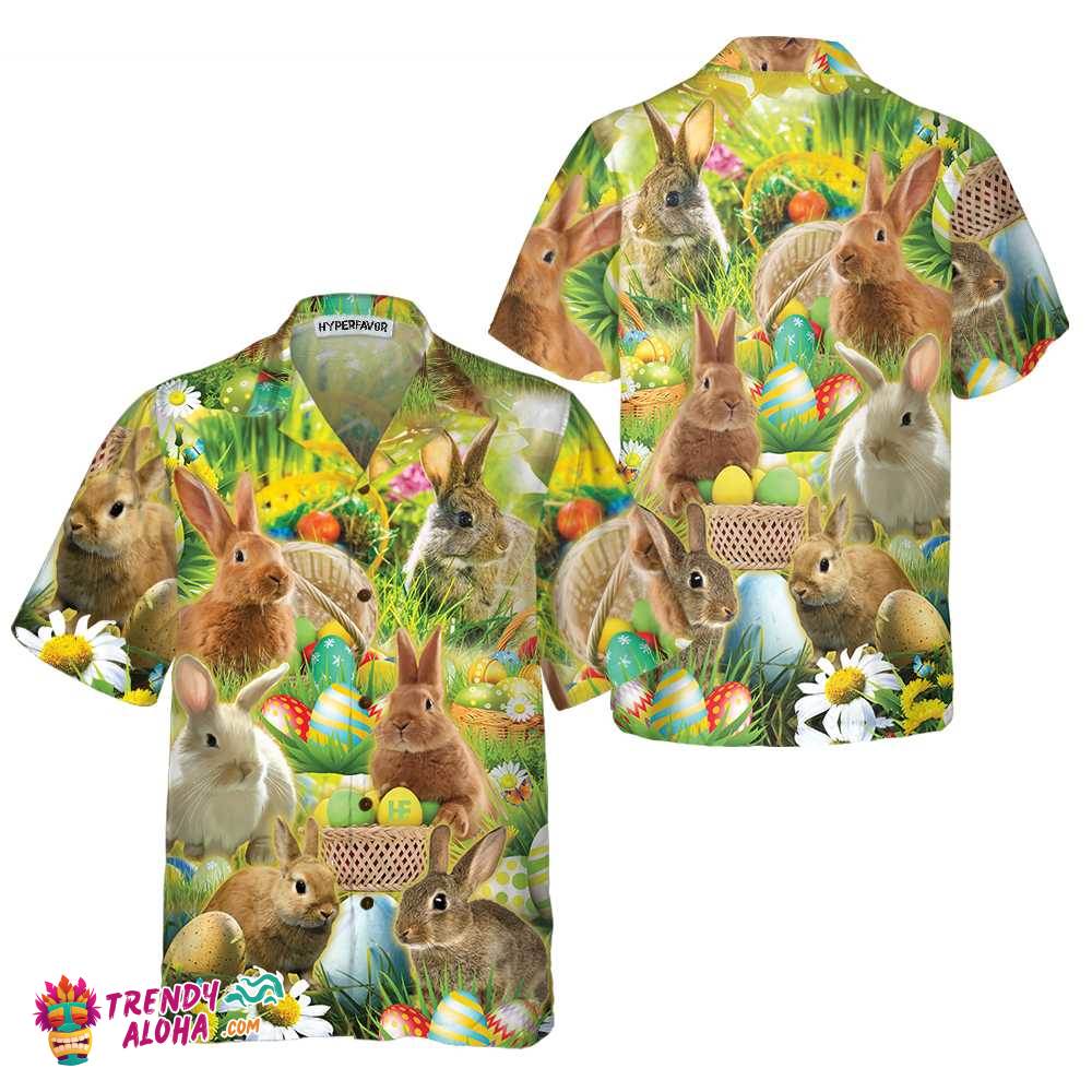 Easter Bunnies Hawaiian Shirt, Easter Bunny Shirt, Funny Easter Shirt & Easter Gift Ideas