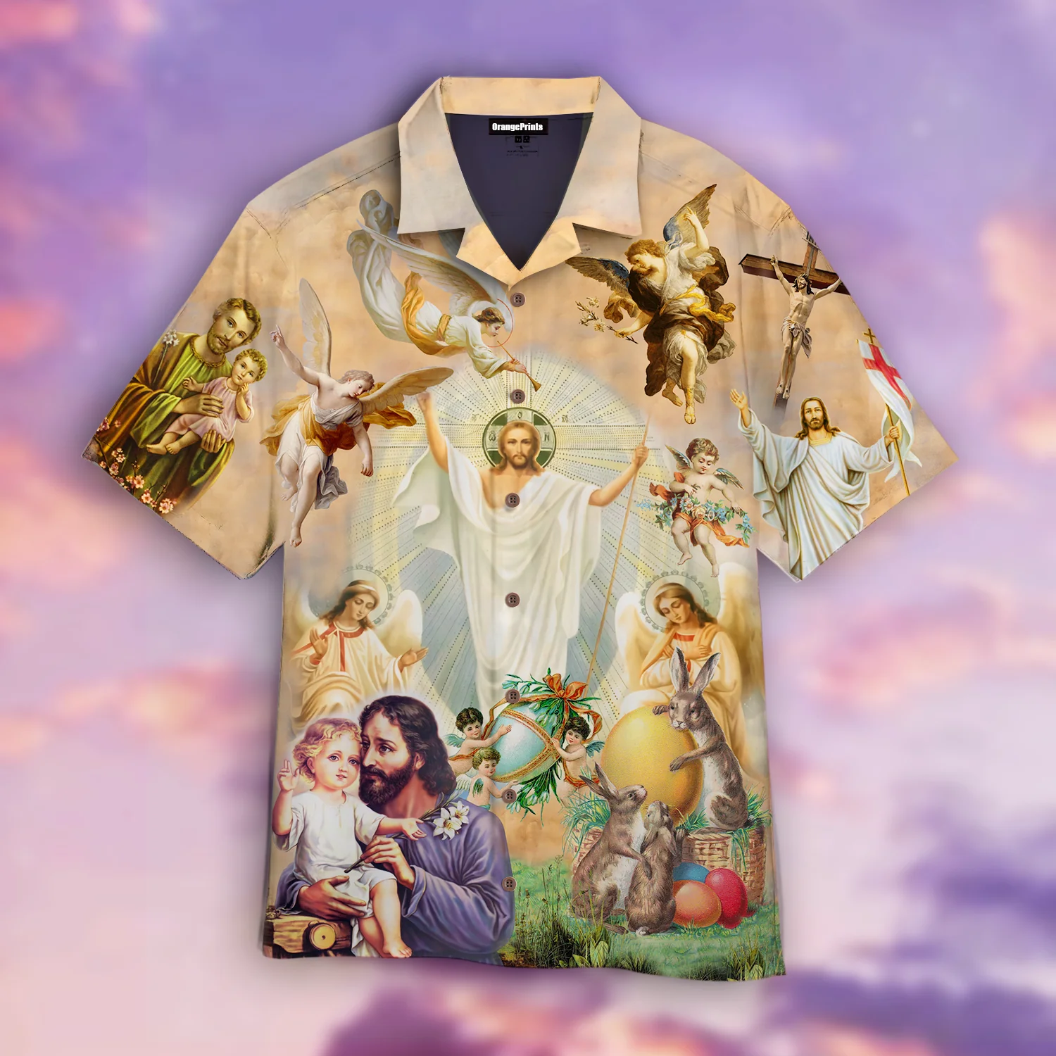Easter Celebration with Jesus in Hawaiian Shirt