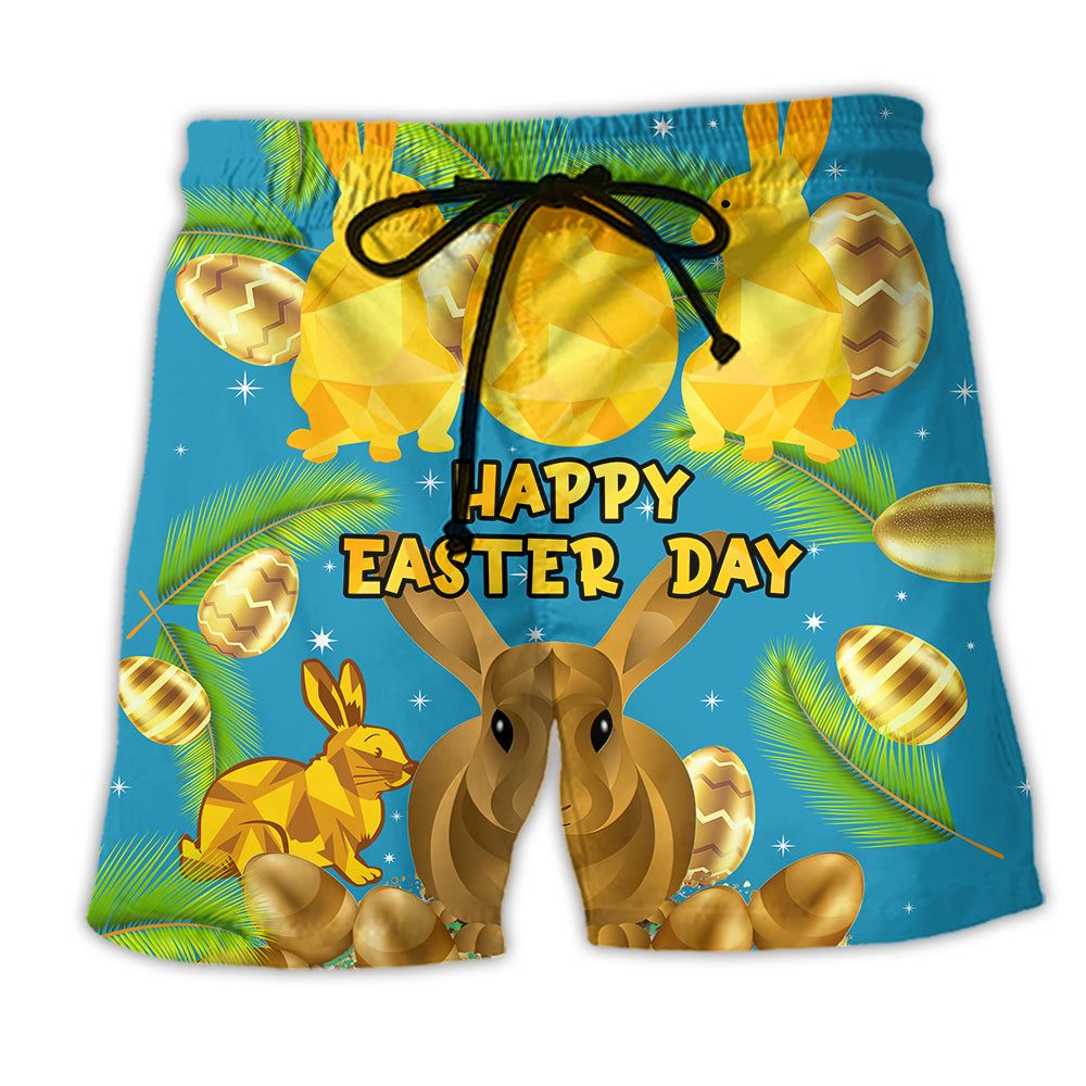Easter Lovely Rabbit The Great Gift Of Easter Trendy Aloha Hawaiian Beach Shorts