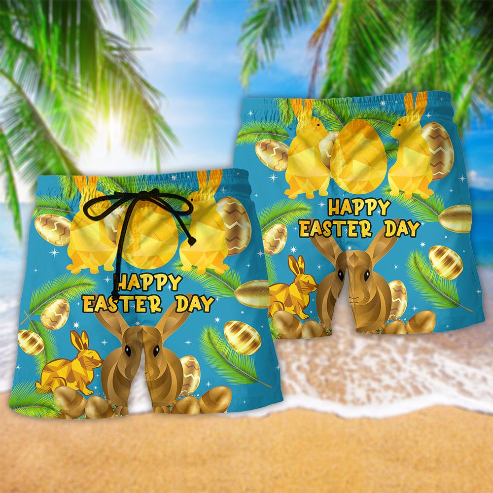 Easter Lovely Rabbit The Great Gift Of Easter Trendy Aloha Hawaiian Beach Shorts