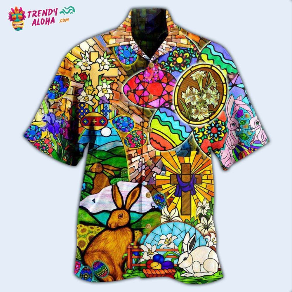 Easter Rabbit Happy Hawaiian Shirt – Trendy Aloha