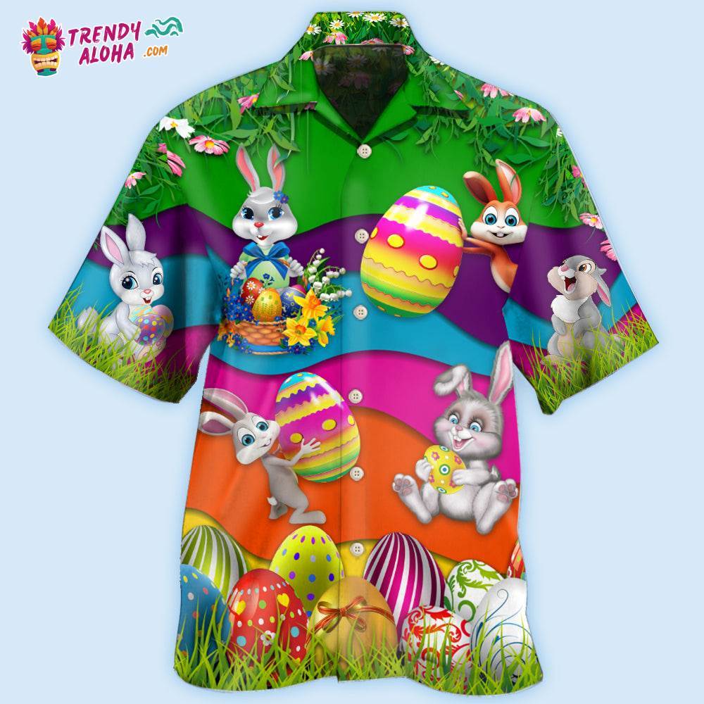 Easter Rabbit Lovely Rabbit Easter’S Day Hawaiian Shirt – Trendy Aloha