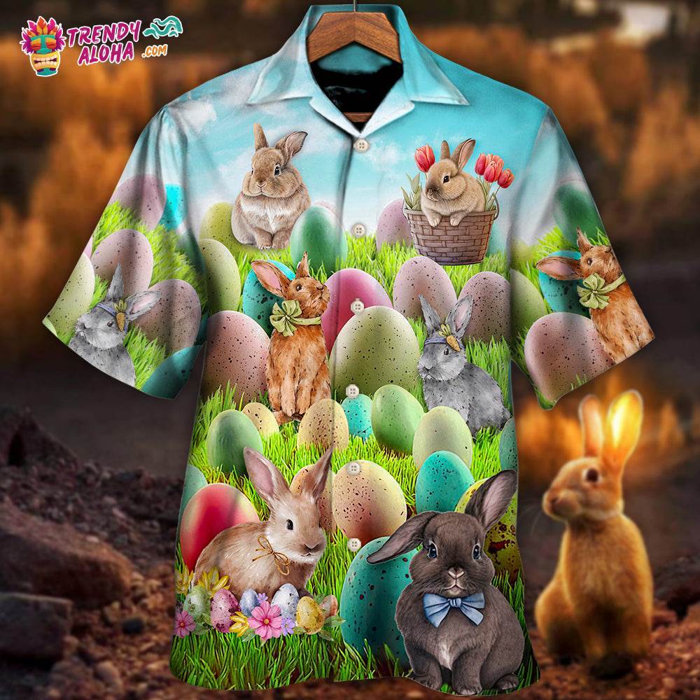 Easter This Is My Easter Shirt Rabbit Funny Happy Easter Hawaiian Shirt – Trendy Aloha
