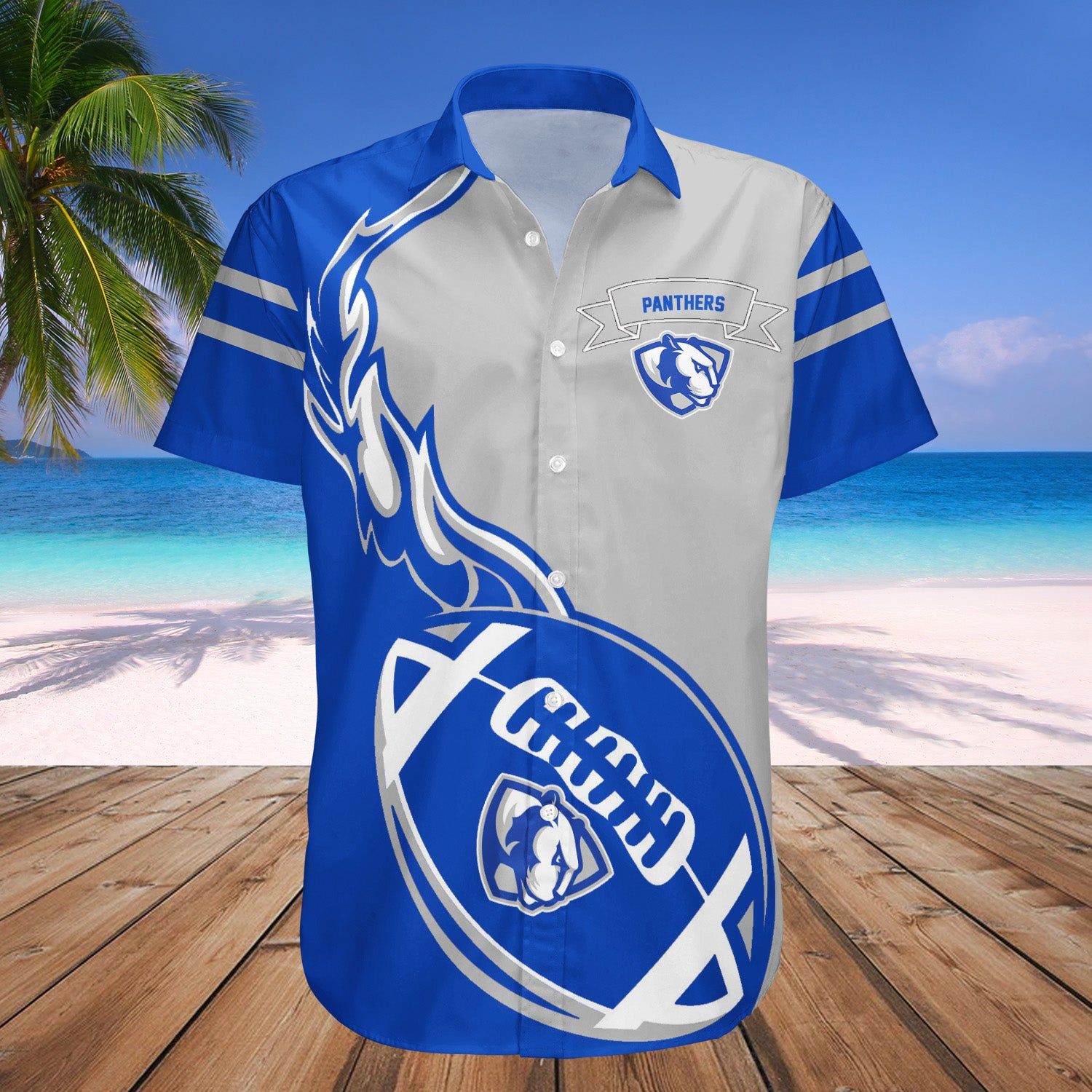 Eastern Illinois Panthers Hawaii Shirt Flame Ball – NCAA