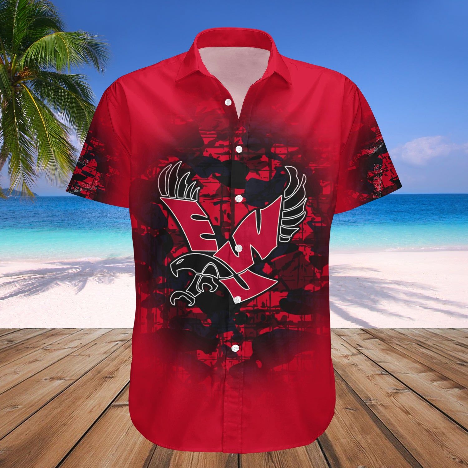 Eastern Washington Eagles Hawaii Shirt Camouflage Vintage – NCAA
