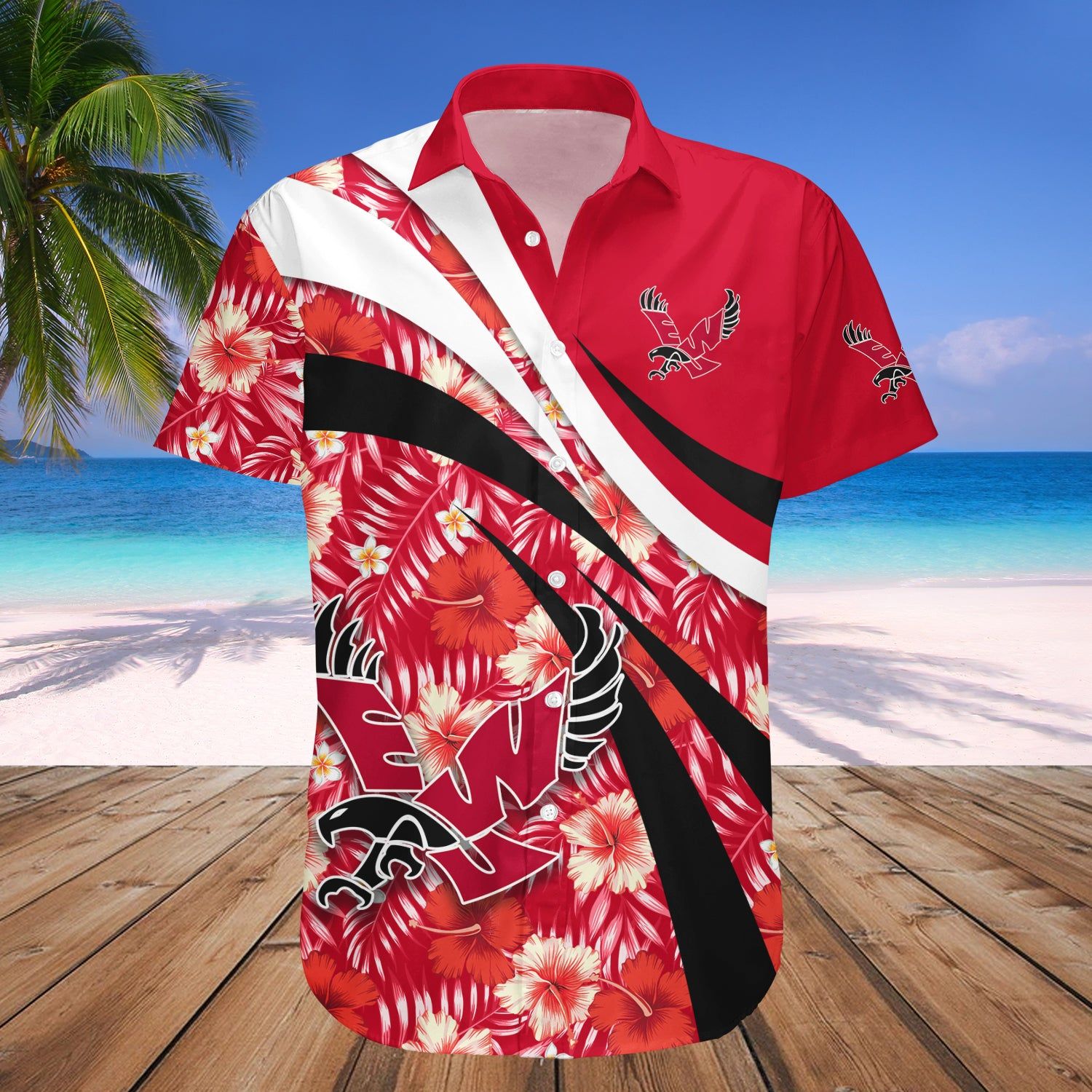 Eastern Washington Eagles Hawaii Shirt Hibiscus Sport Style – NCAA