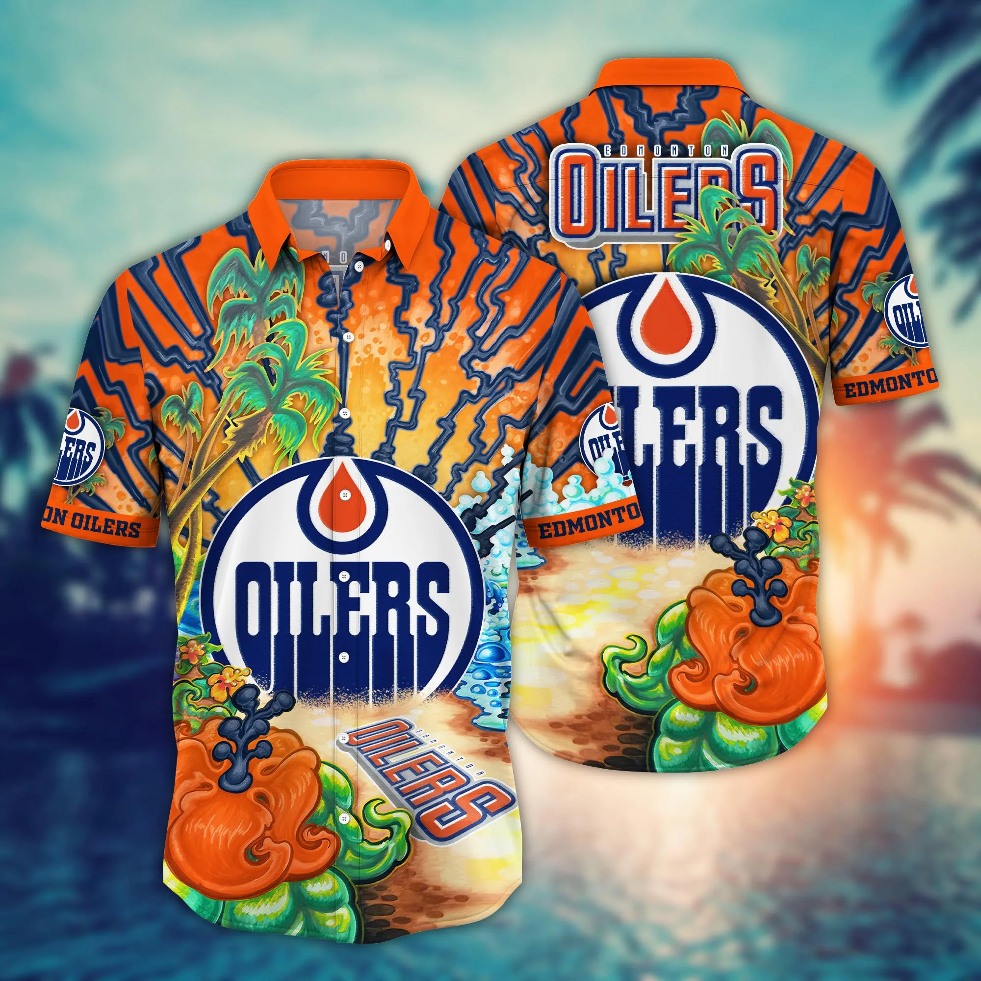 Edmonton Oilers NHL Hawaiian Shirt Air Conditioningtime Aloha Shirt Edmonton Oilers NHL Hawaiian Shirt Air Conditioningtime Aloha Shirt